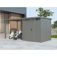 35% Rabatt ! Metall Gerätehaus Modell Style 4,45 m² Spar-Set 1