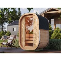 39% Rabatt ! Fjordholz Mini Fass-Sauna Modell Cubus-1