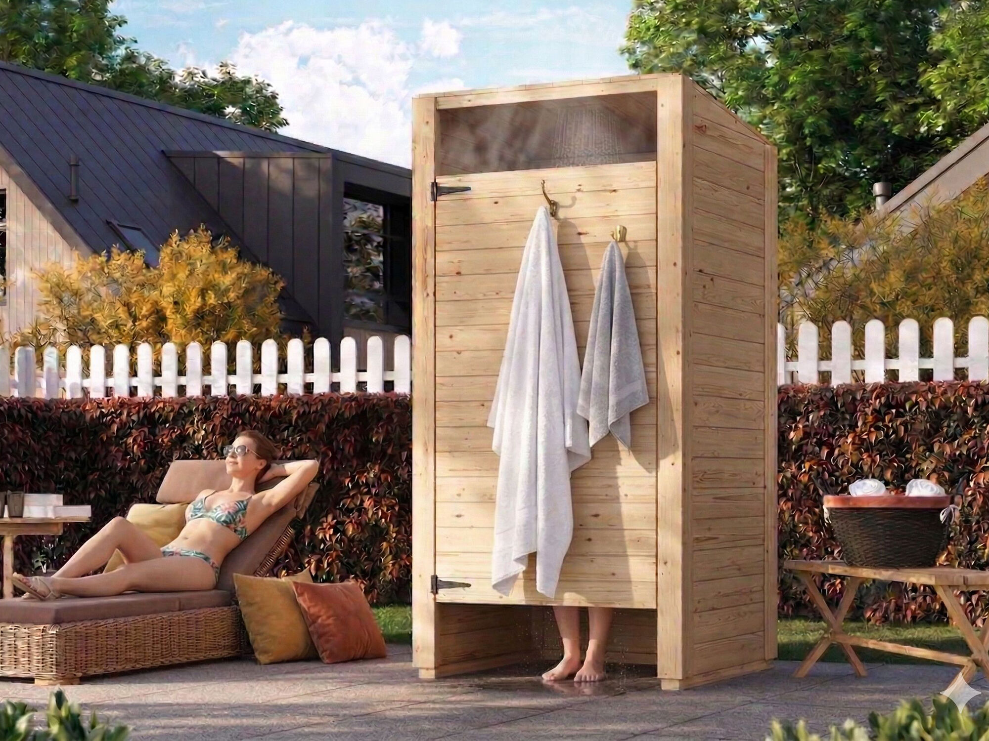 26% Rabatt ! Außendusche/Außenduschkabine Modell RelaxRain