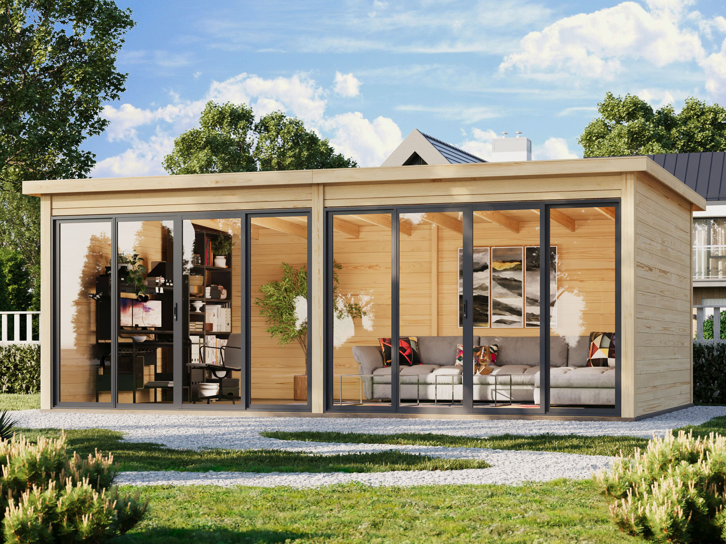 26% Rabatt ! Fjordholz Gartenhaus Modell Office IsoSlide 11