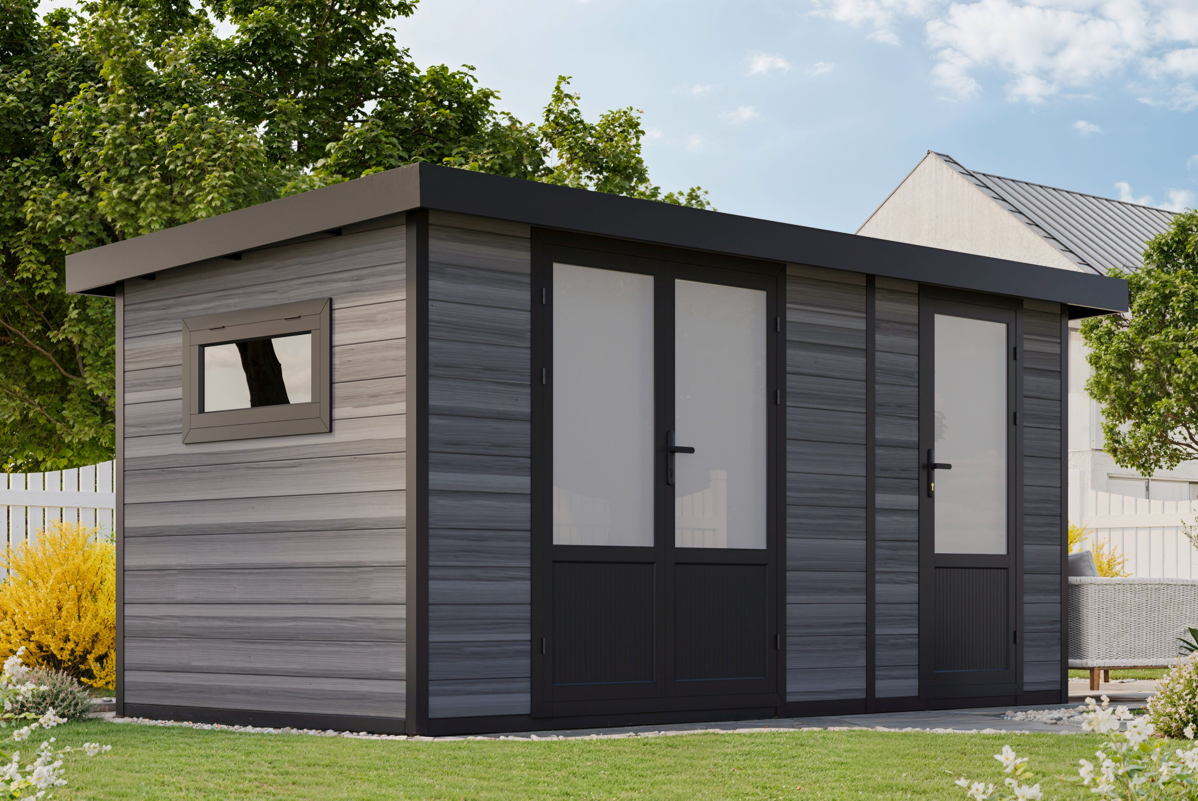 26% Rabatt ! WPC Gartenhaus Modell Style DeLuxe 2-Raum 8,0 m²