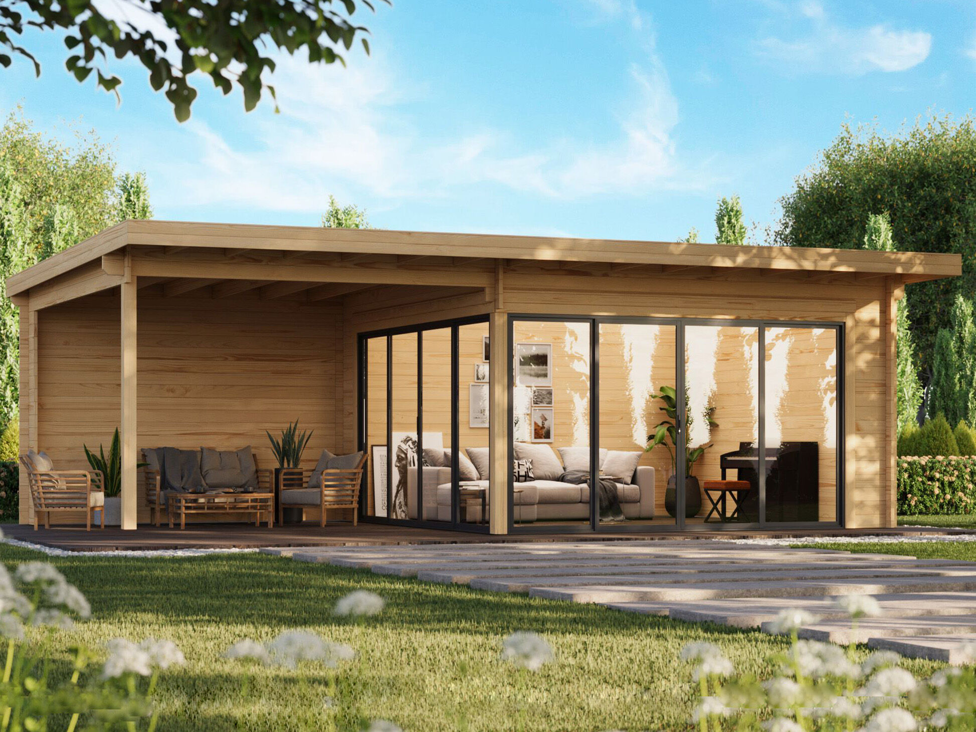 26% Rabatt ! Fjordholz Gartenhaus Modell Office IsoSlide 10 SD