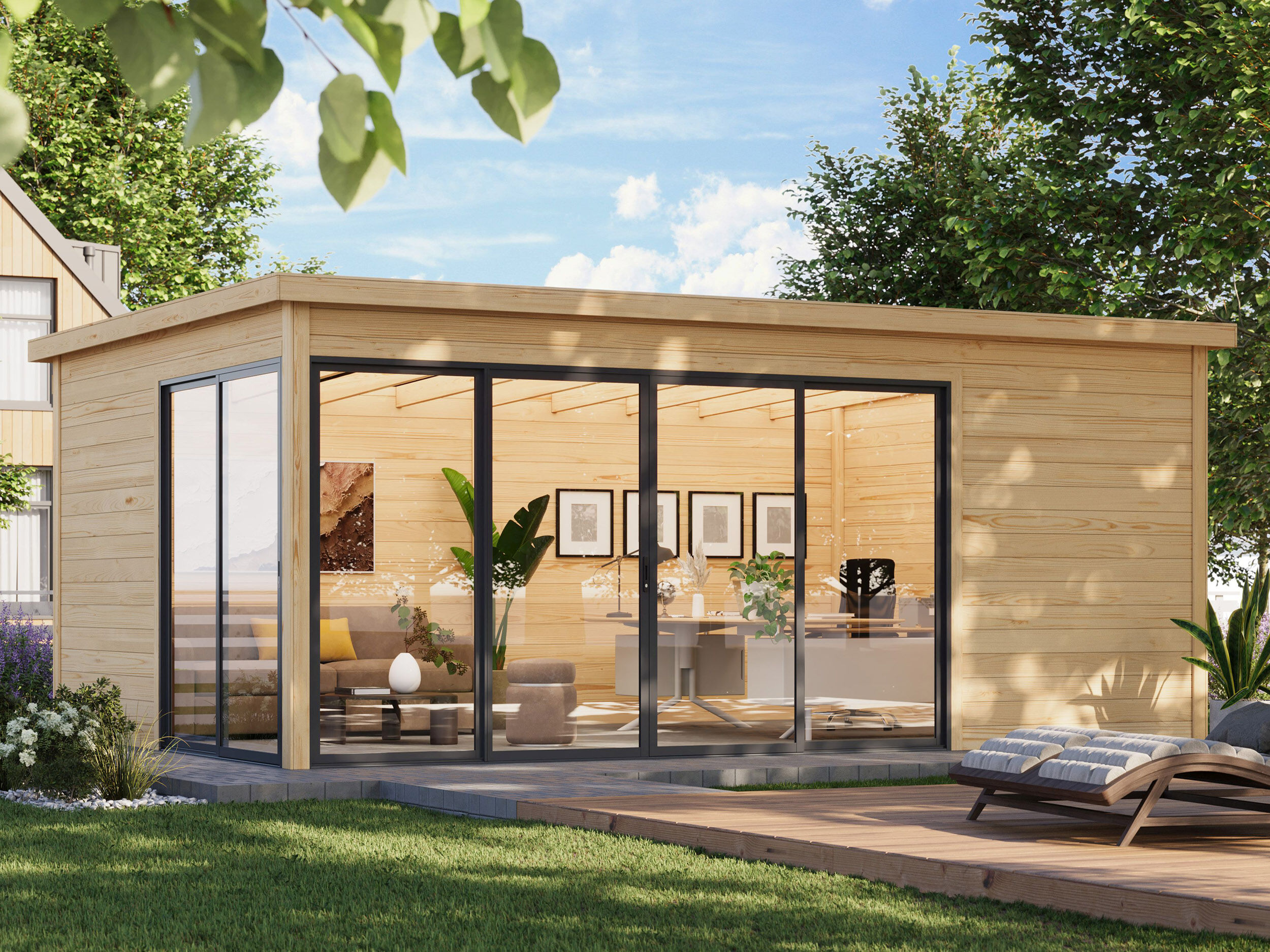 26% Rabatt ! Fjordholz Gartenhaus Modell Office IsoSlide 6