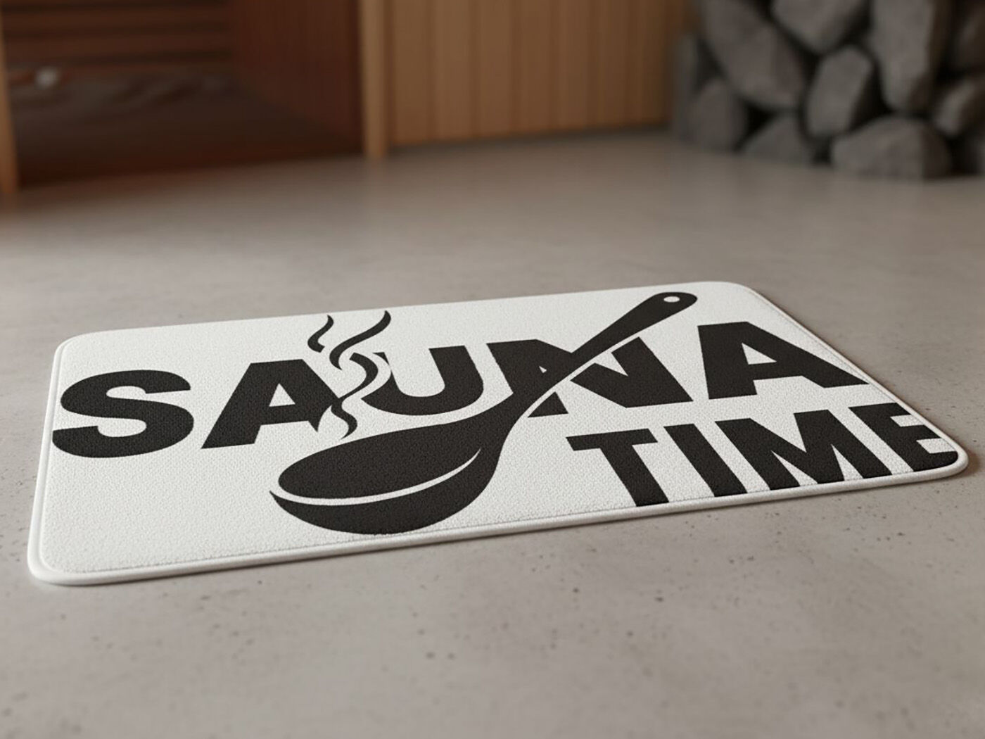 Sauna Bodenmatte 50 x 80 cm weiß