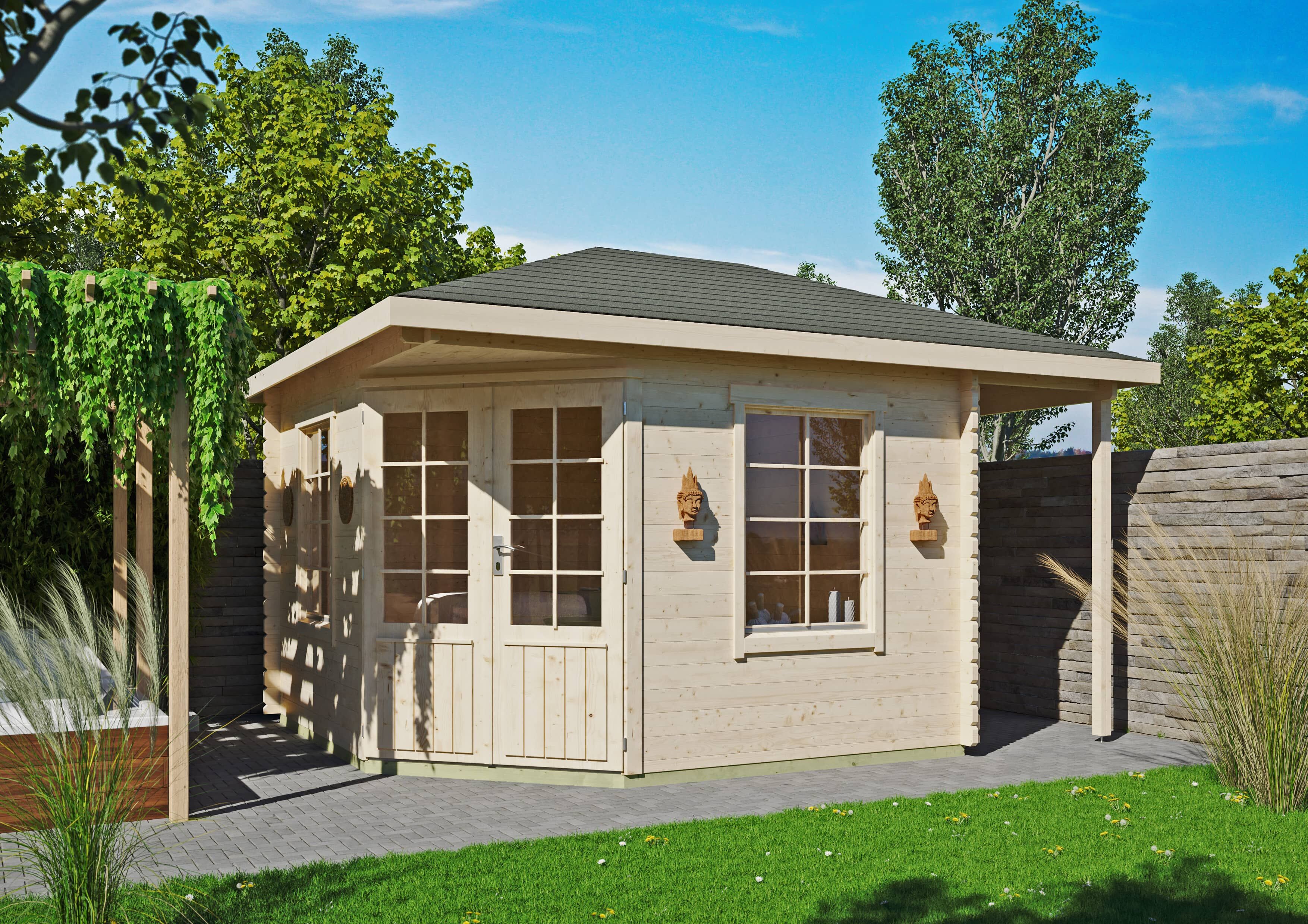 26% Rabatt ! 5-Eck Gartenhaus Modell Isa 40 C