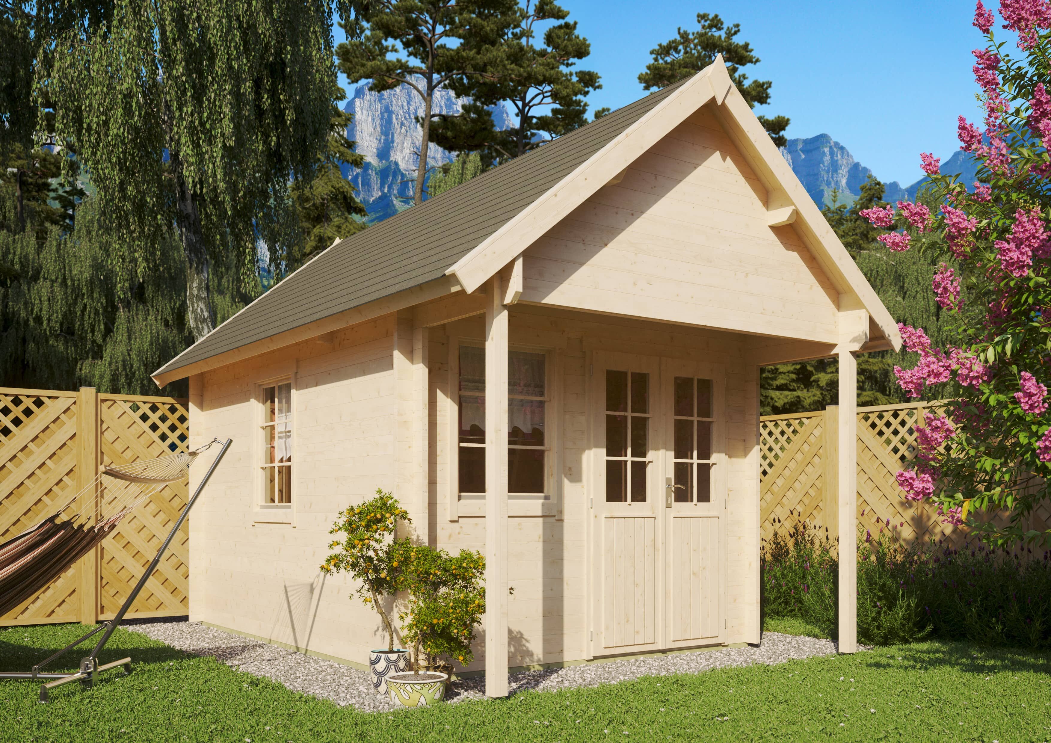 26% Rabatt ! Satteldach Gartenhaus Modell Boden-2