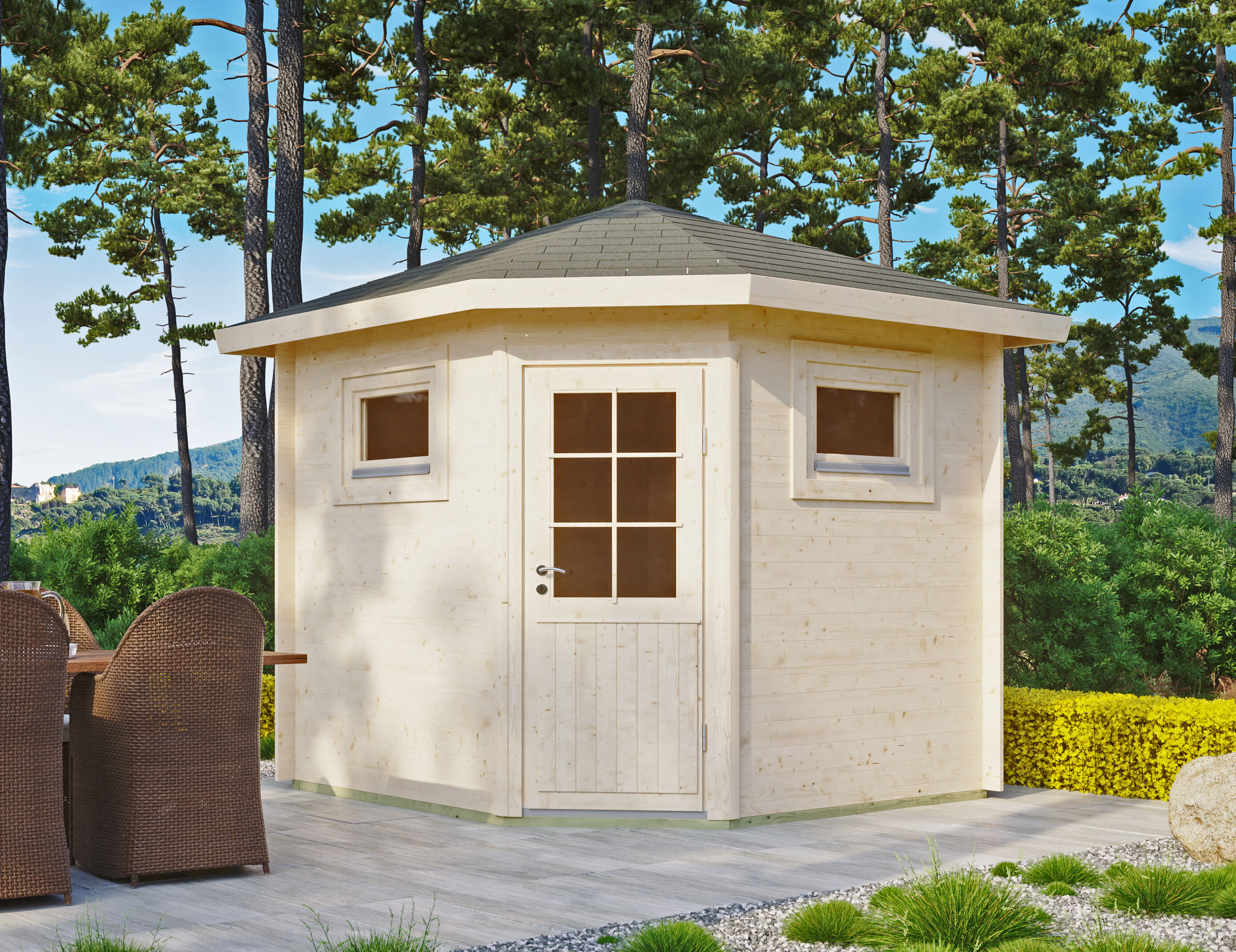 26% Rabatt ! Gartenhaus Modell Panta 28 C