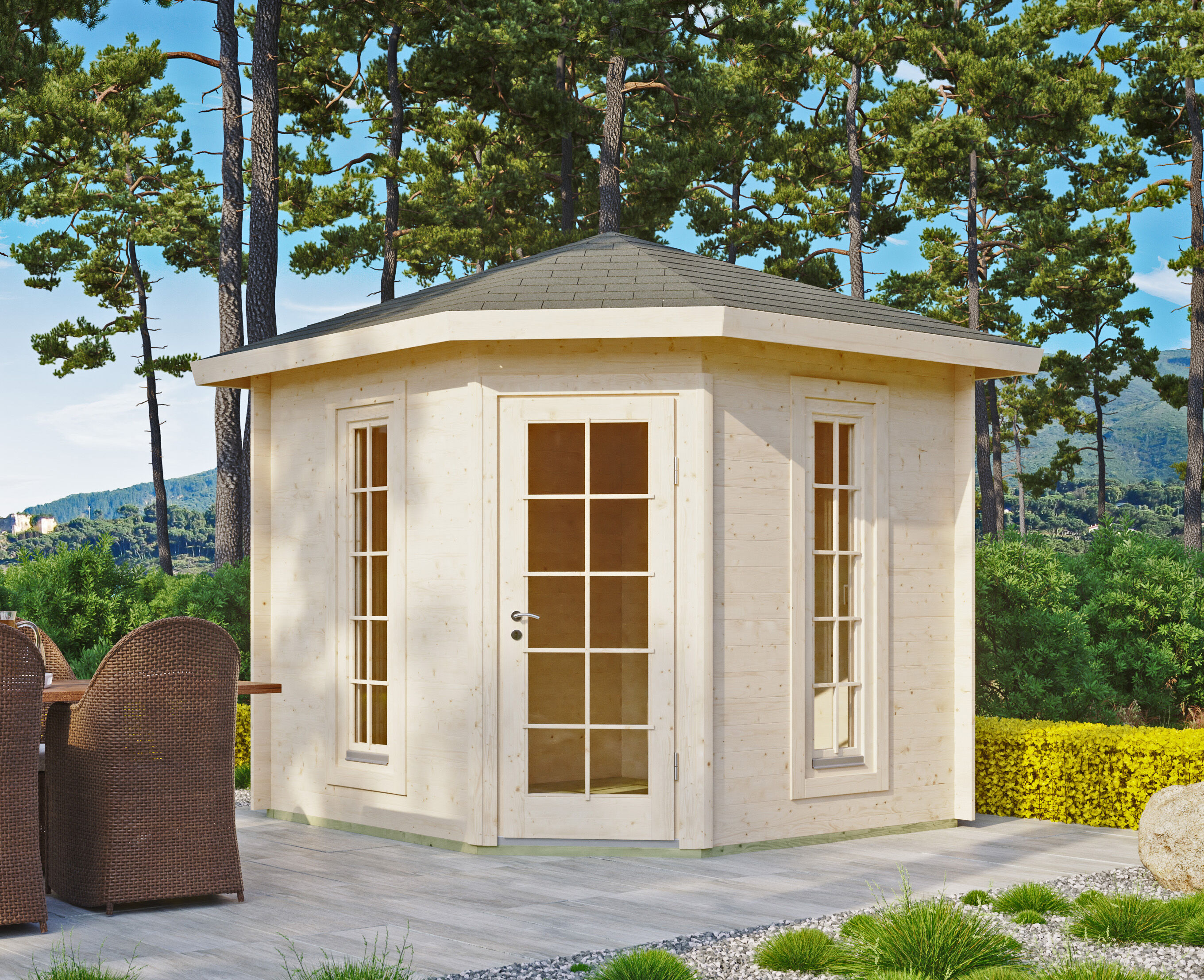 26% Rabatt ! Gartenhaus Modell Panta 28 D