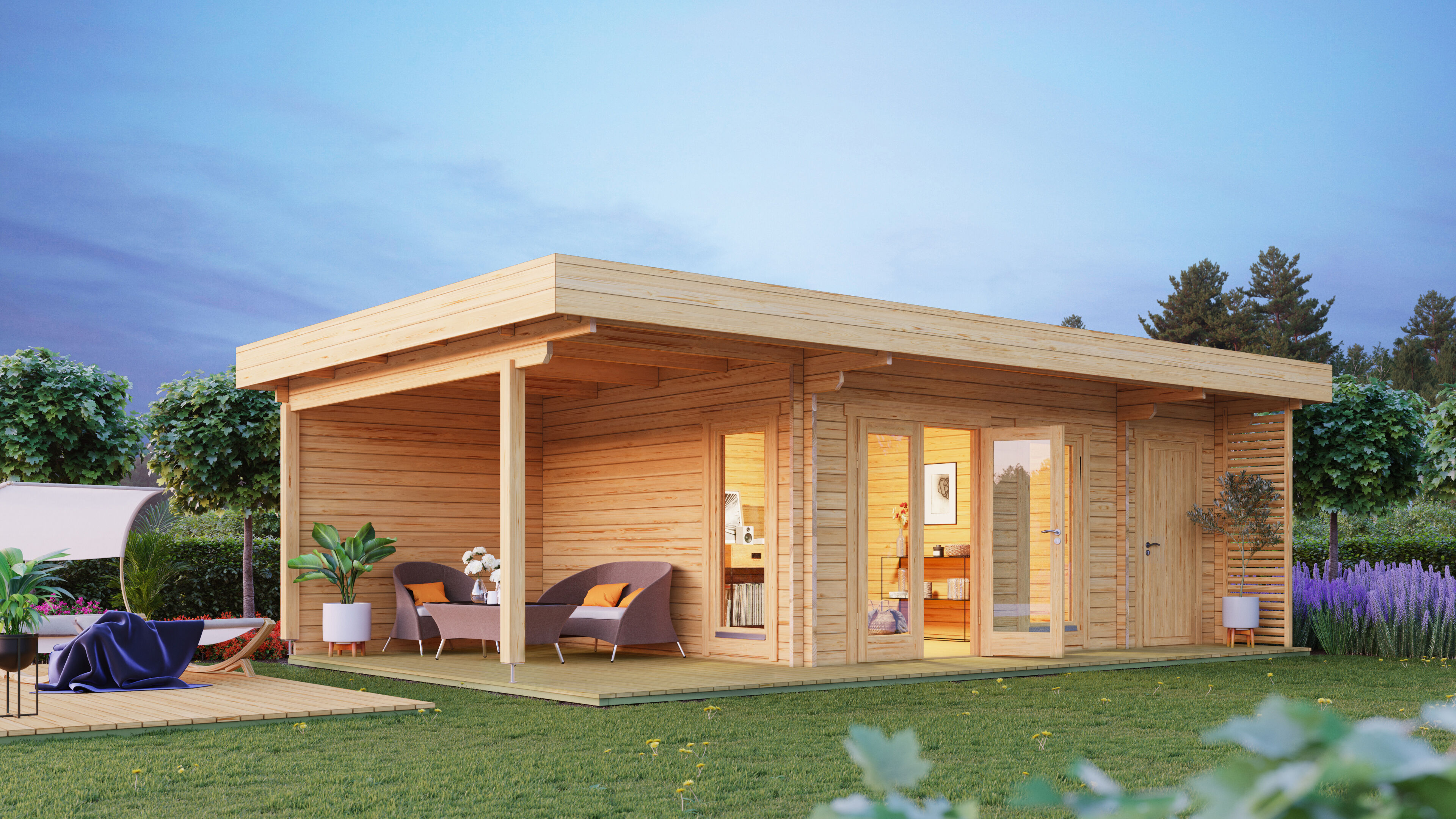 26% Rabatt ! Gartenlounge Modell Petra 44 C mit Anbau