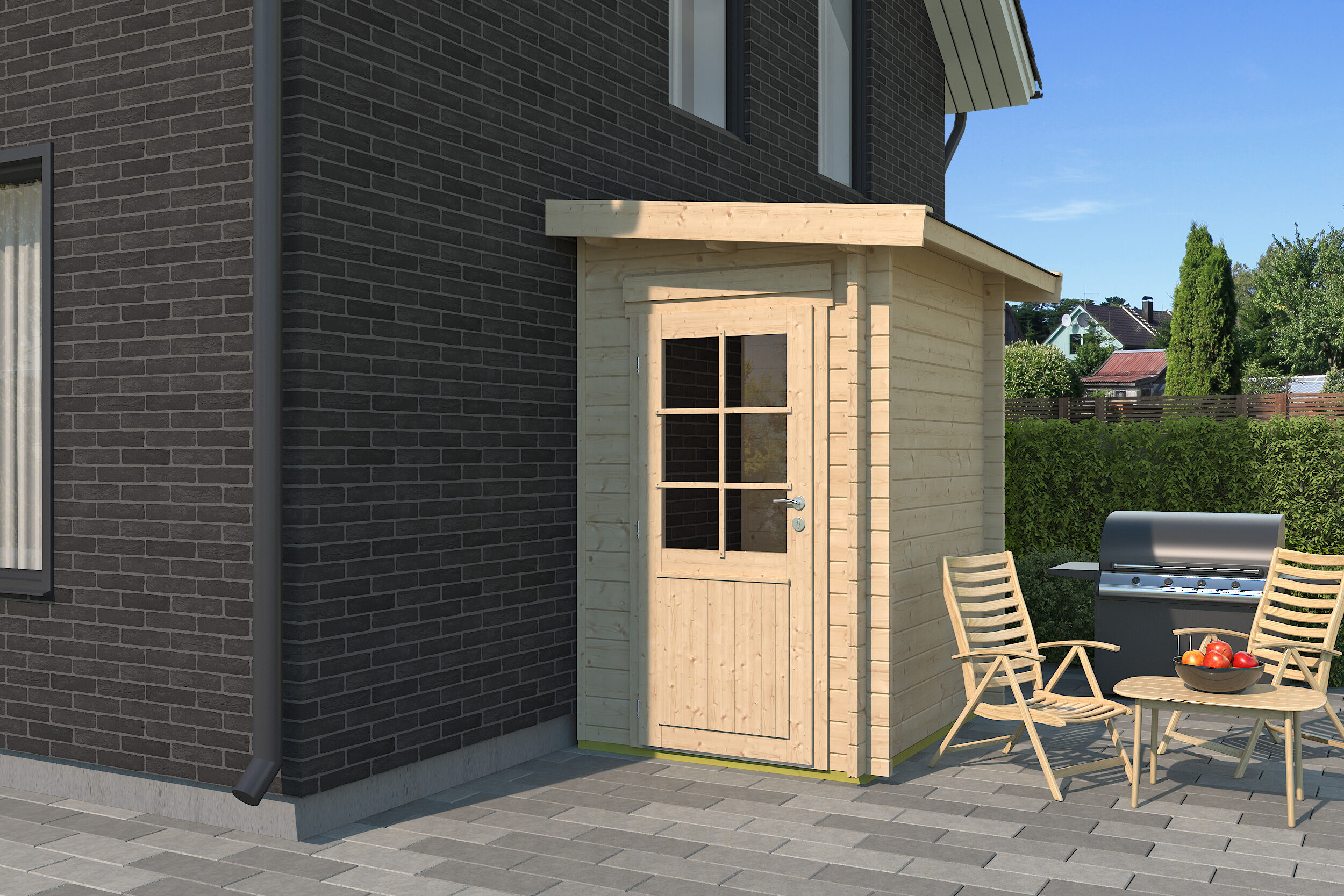 26% Rabatt ! Gartenhütte Modell Pulti 44 A 2x1m