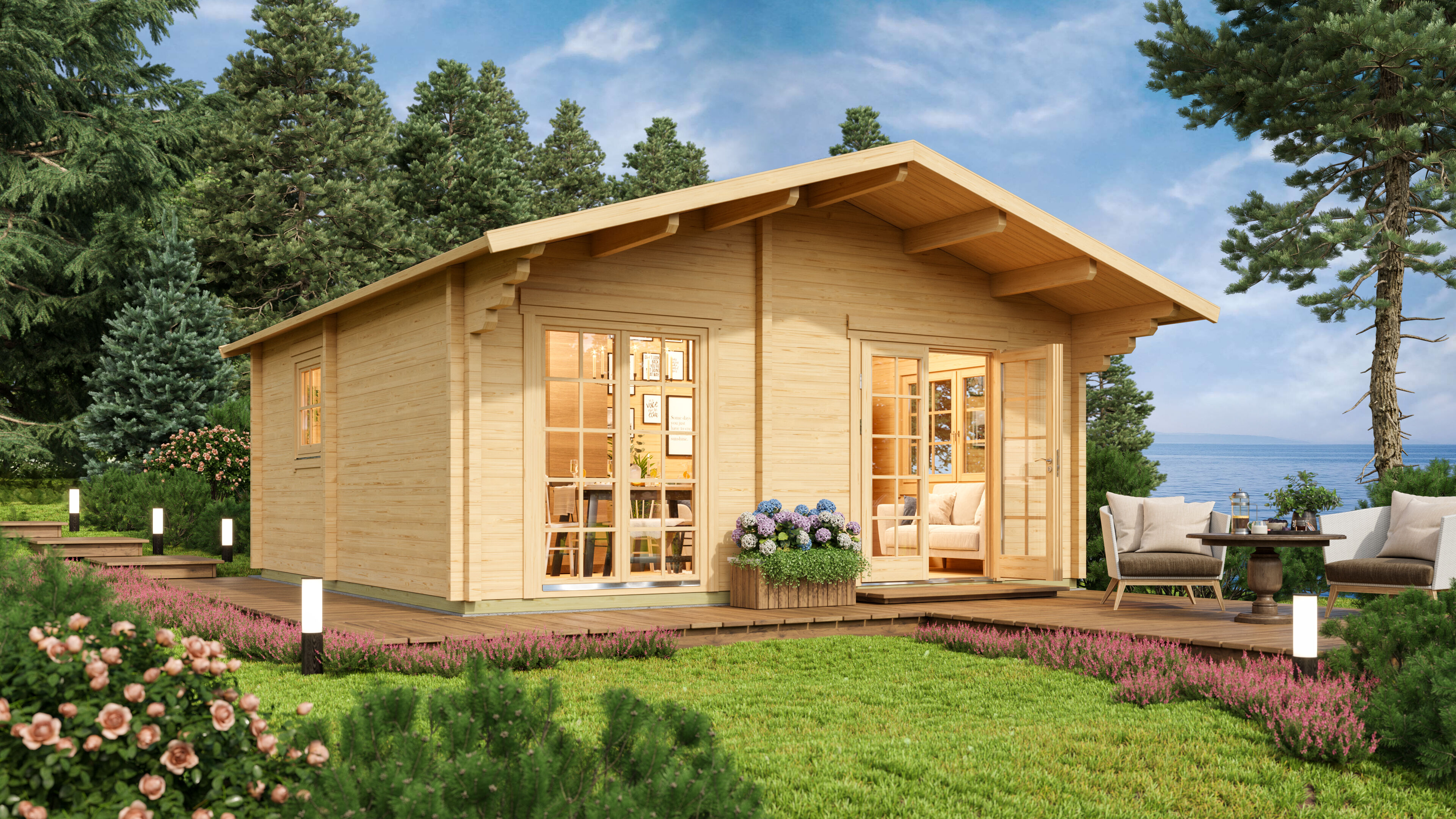 26% Rabatt ! Ferien- und Freizeithaus  Modell Hörnum 90 A 6x5m