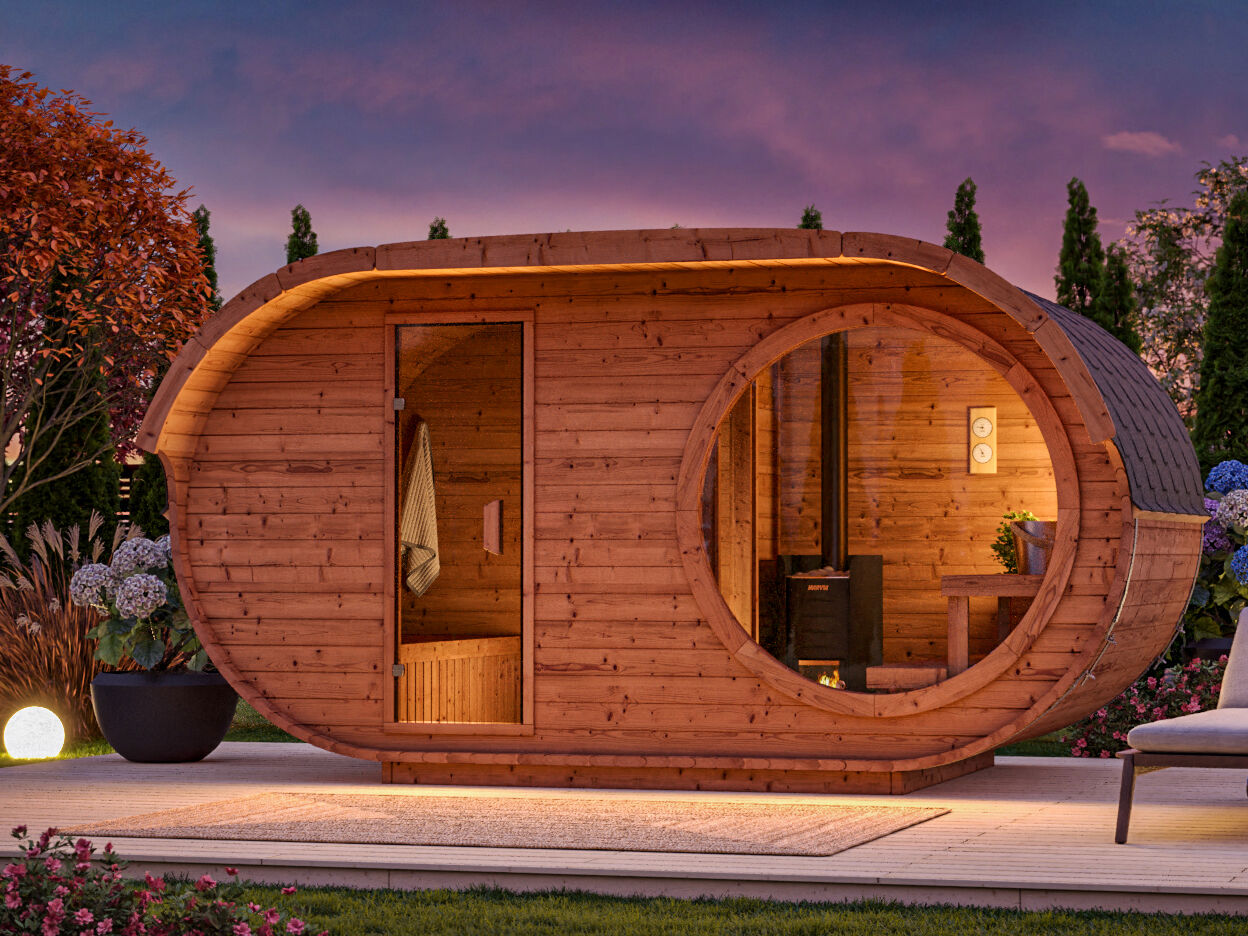 25% Rabatt ! Fjordholz Ovales Saunafass Modell Raiki