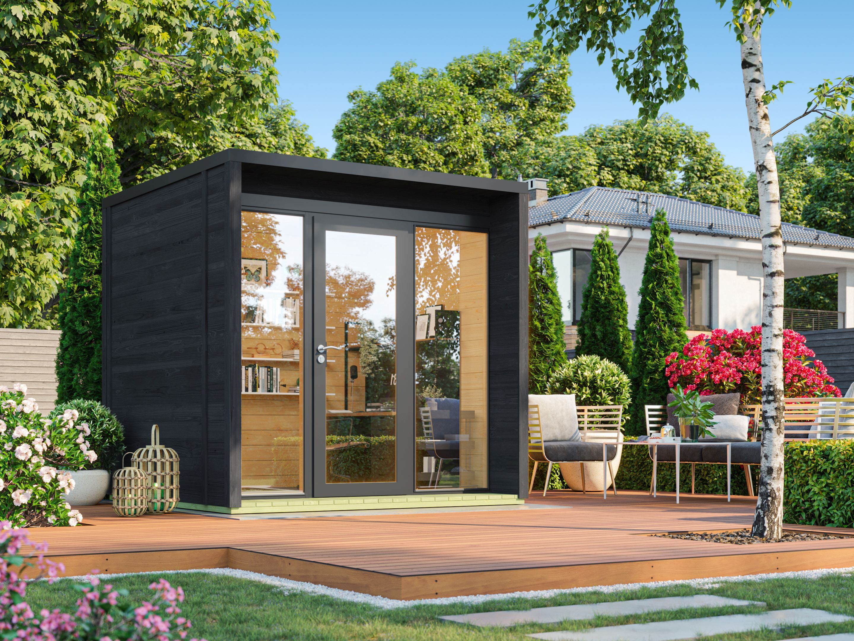 26% Rabatt ! Fjordholz Gartenhaus Modell Office Box Größe XS sc