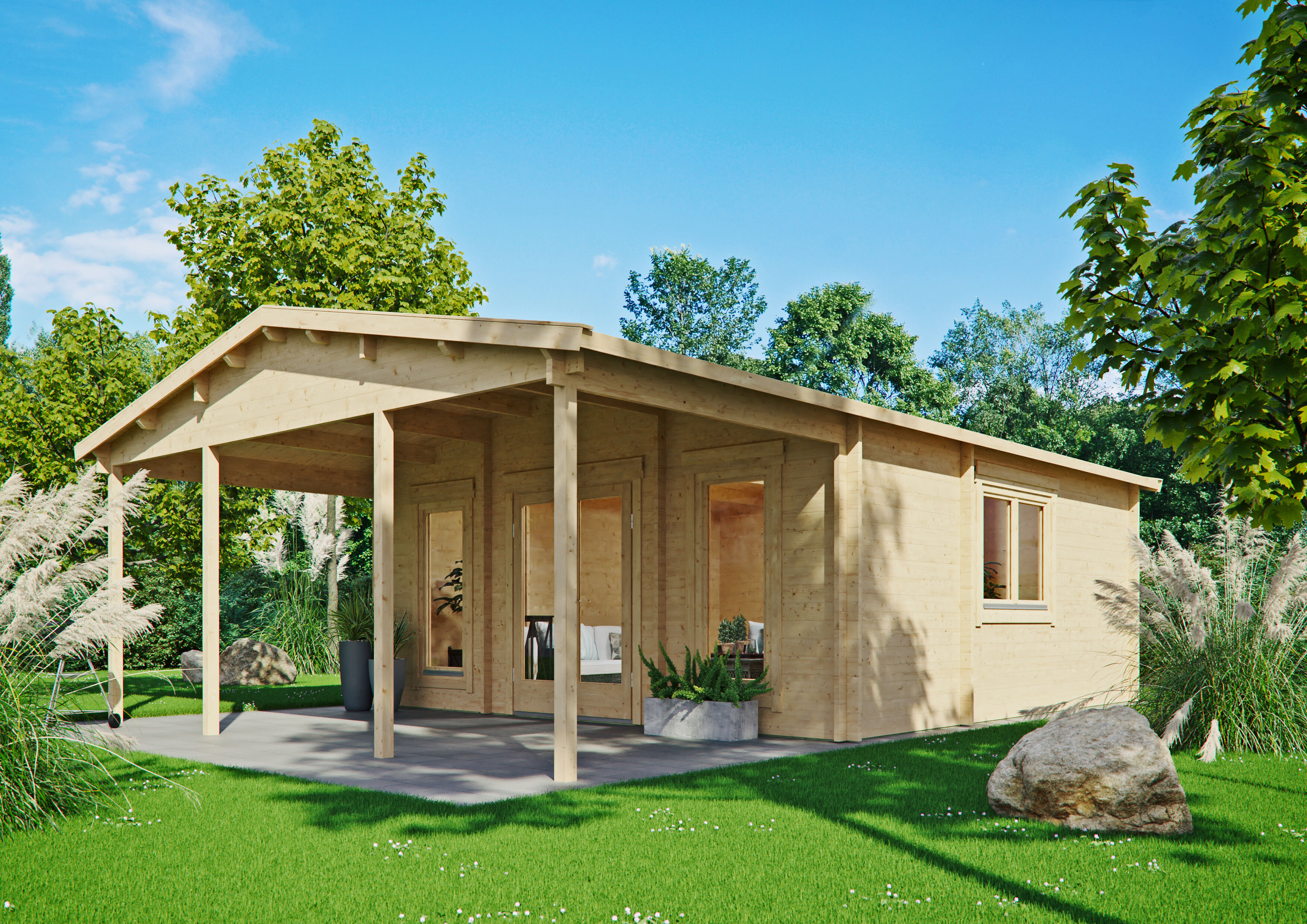 26% Rabatt ! Gartenhaus Modell Julia 44 F