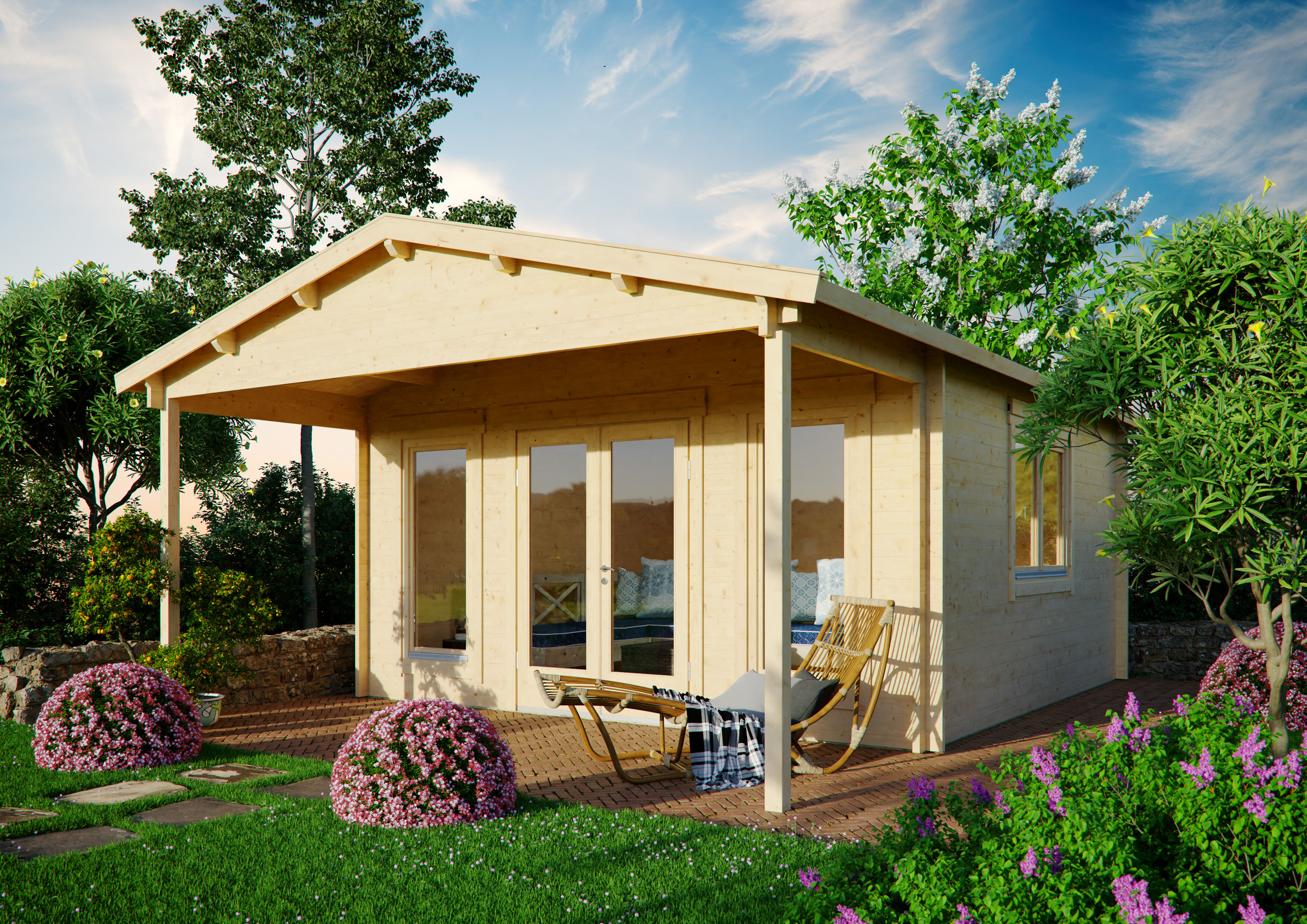 26% Rabatt ! Gartenhaus Modell Julia 44 C