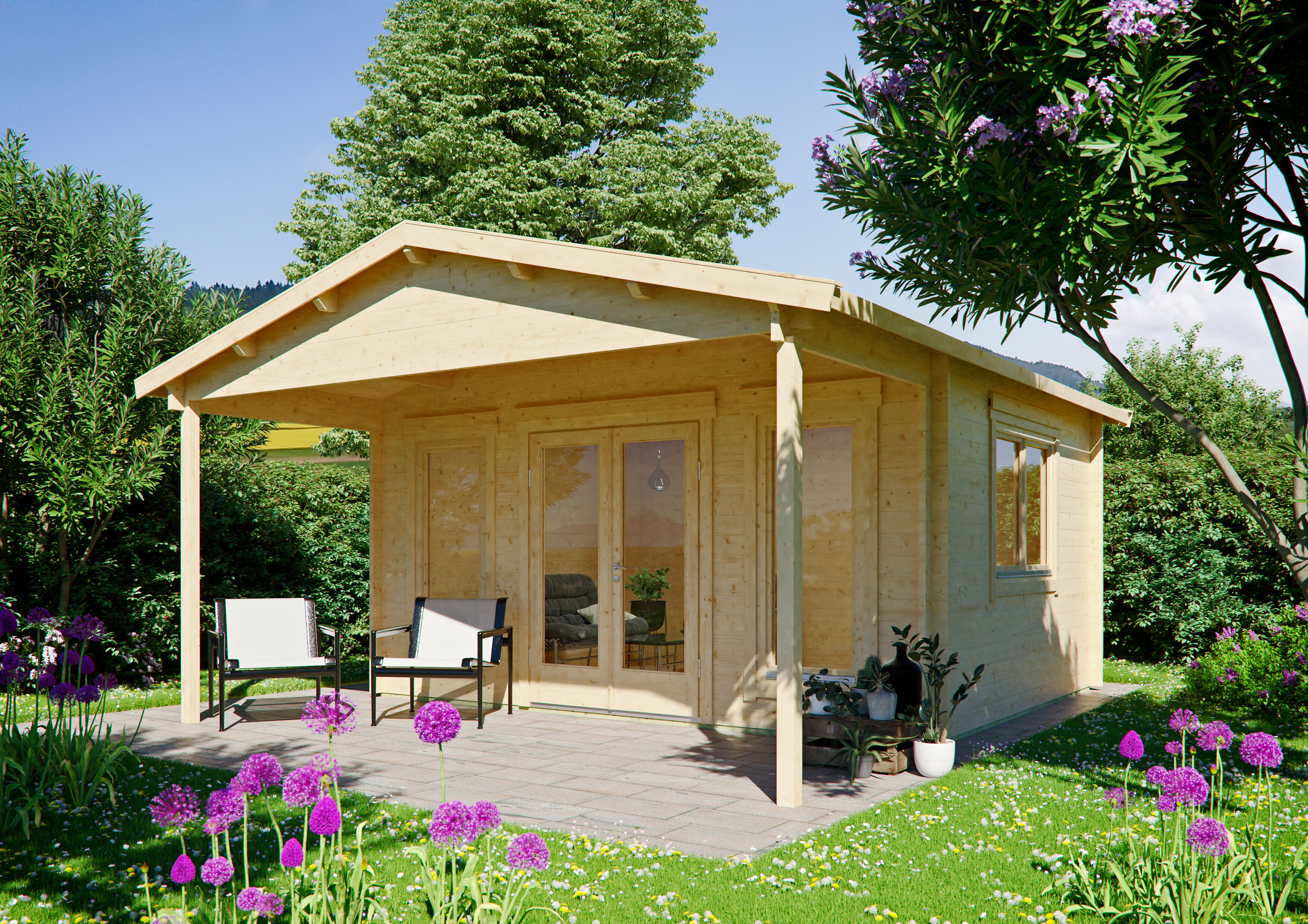 26% Rabatt ! Gartenhütte Modell Julia 44 A 5x4m