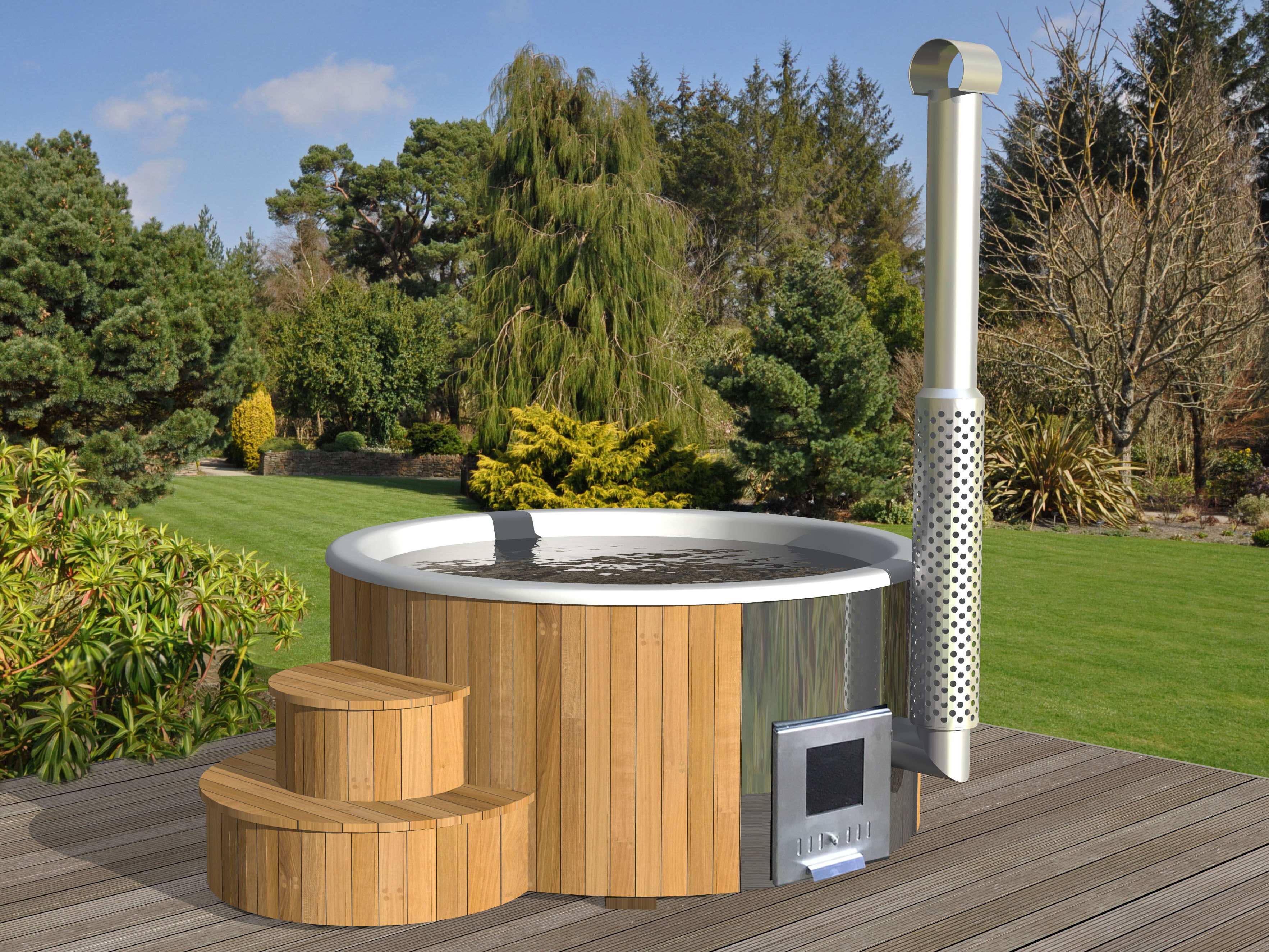 26% Rabatt ! Fjordholz Hot Tub Modell DeLux 200