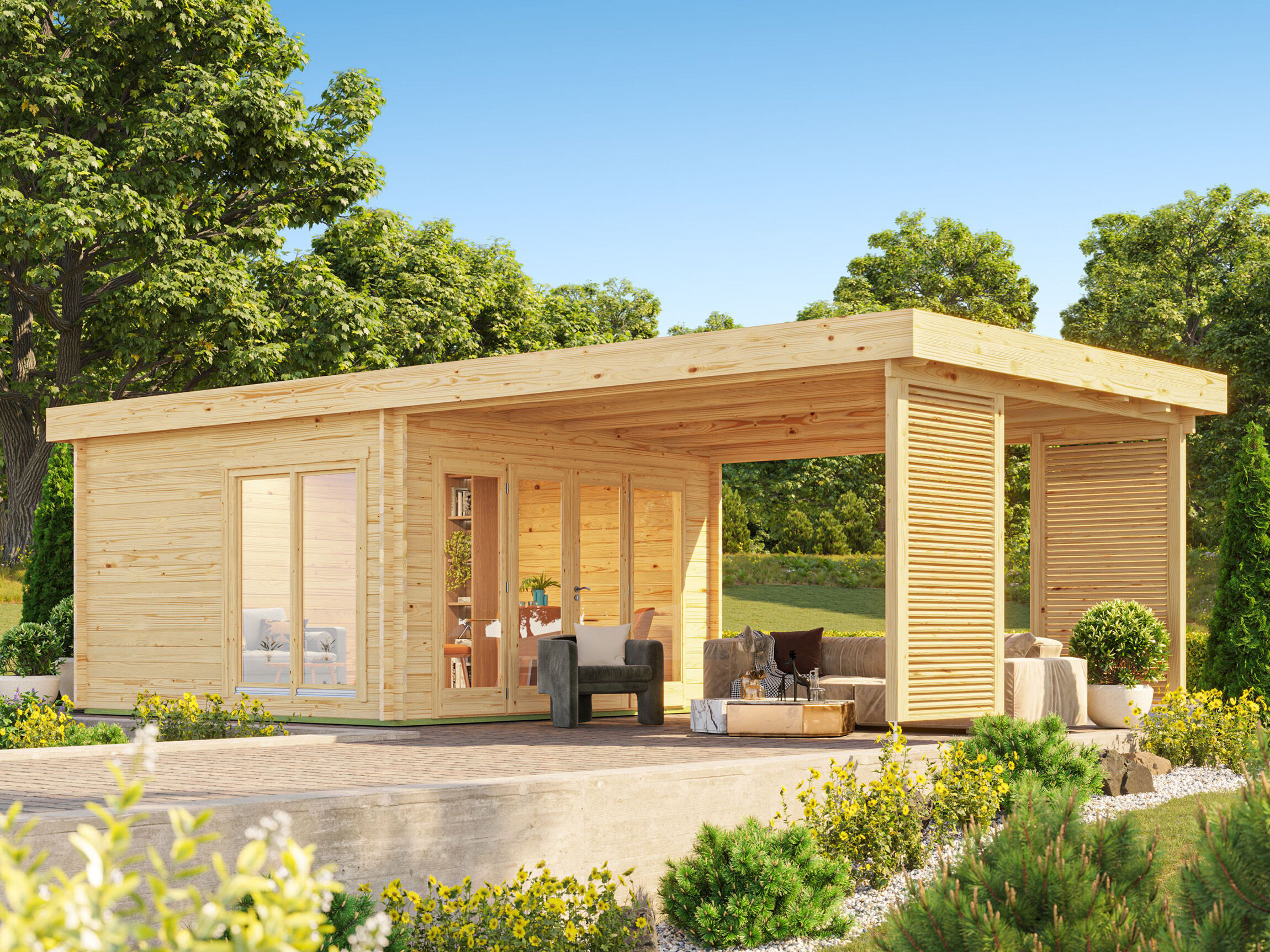 26% Rabatt ! Fjordholz Gartenlounge Modell Carlise 44