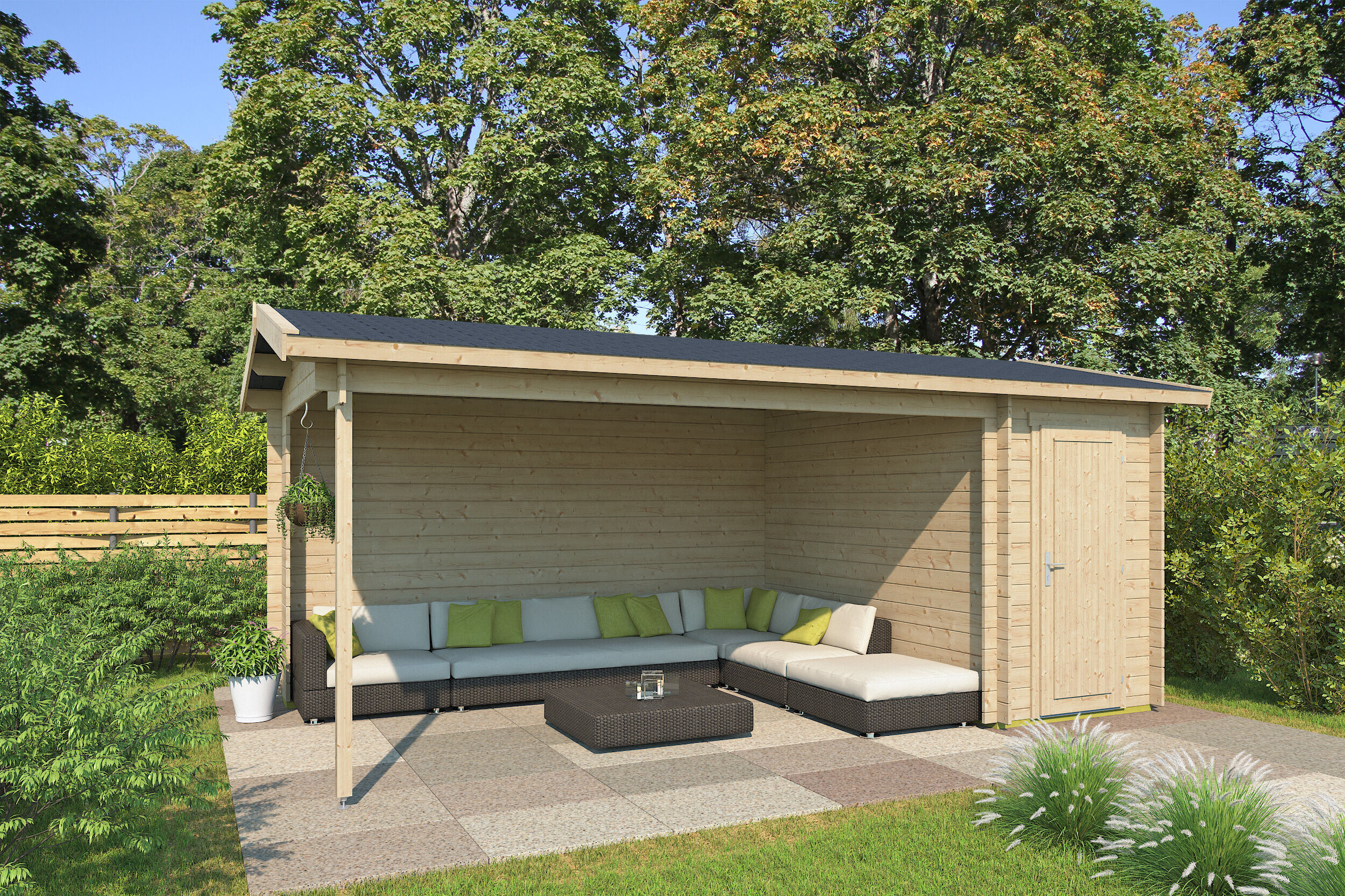 26% Rabatt ! Fjordholz Gartenhaus Modell Kilian 28 C