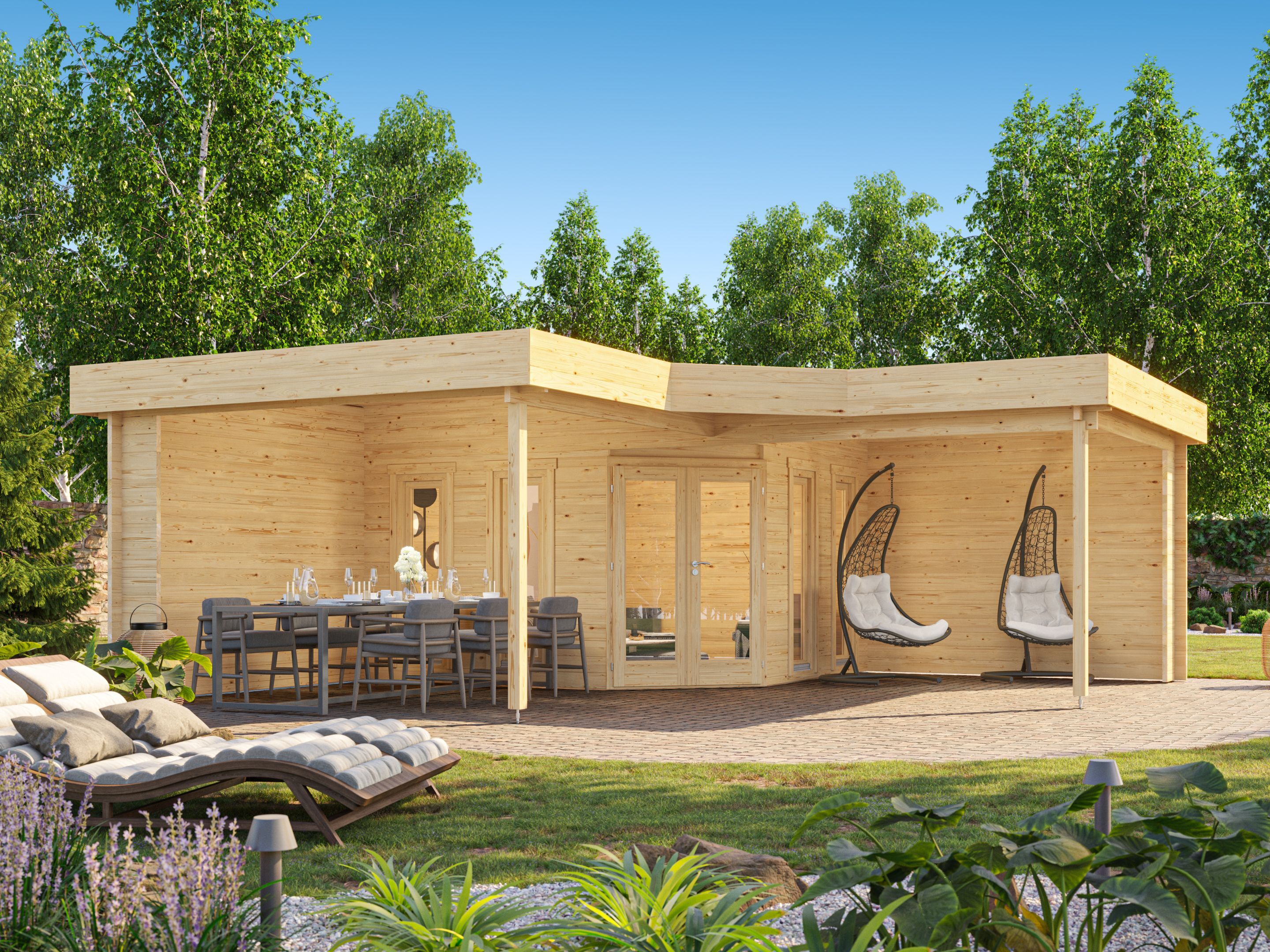 26% Rabatt ! Fjordholz Gartenhaus Modell Gabriel 44