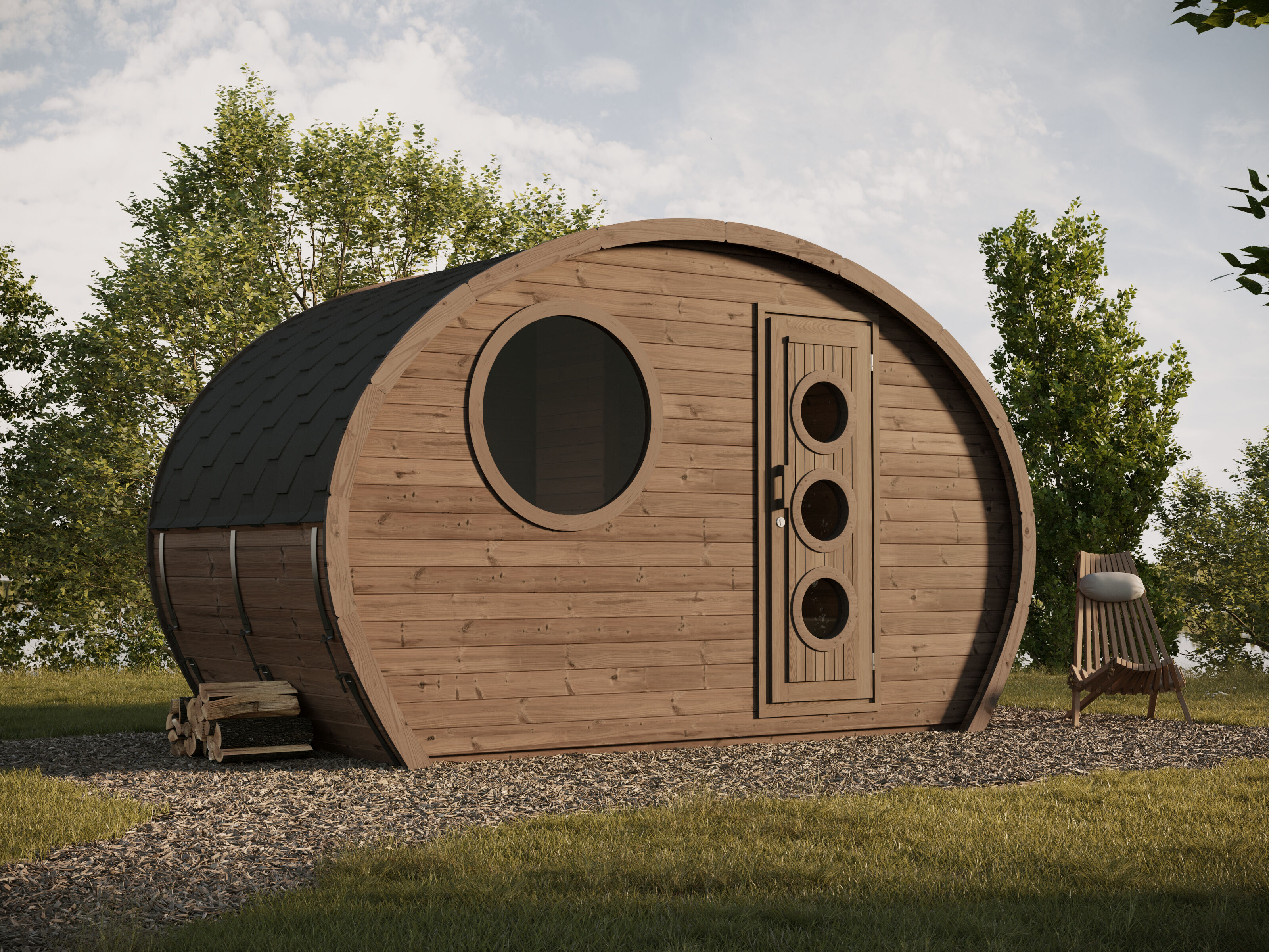 26% Rabatt ! Ovales Camping Fass Modell Frodo 195 Thermo