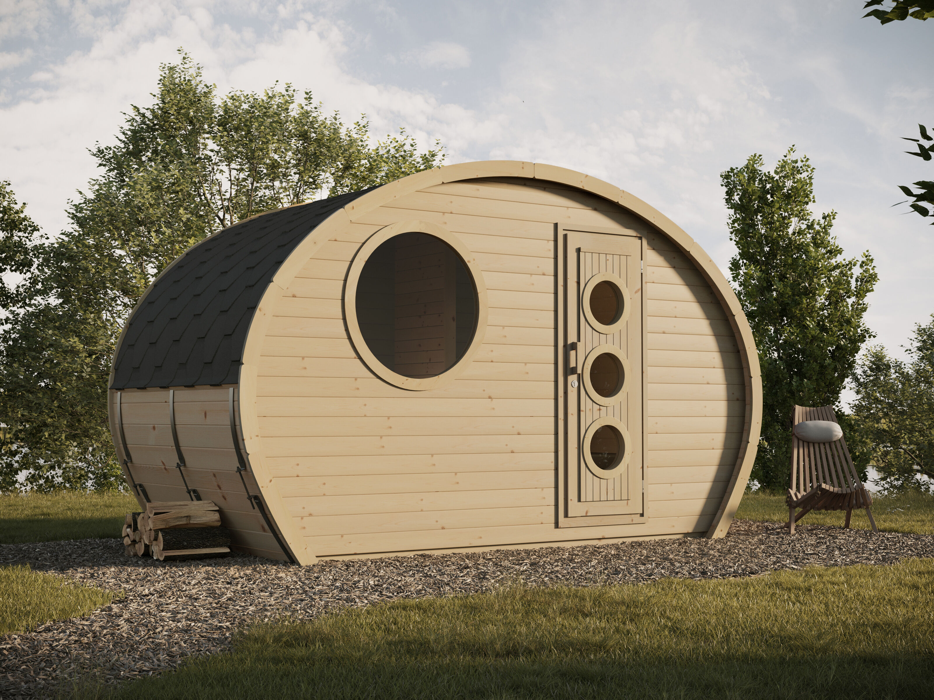 26% Rabatt ! Ovales Camping Fass Modell Frodo 195