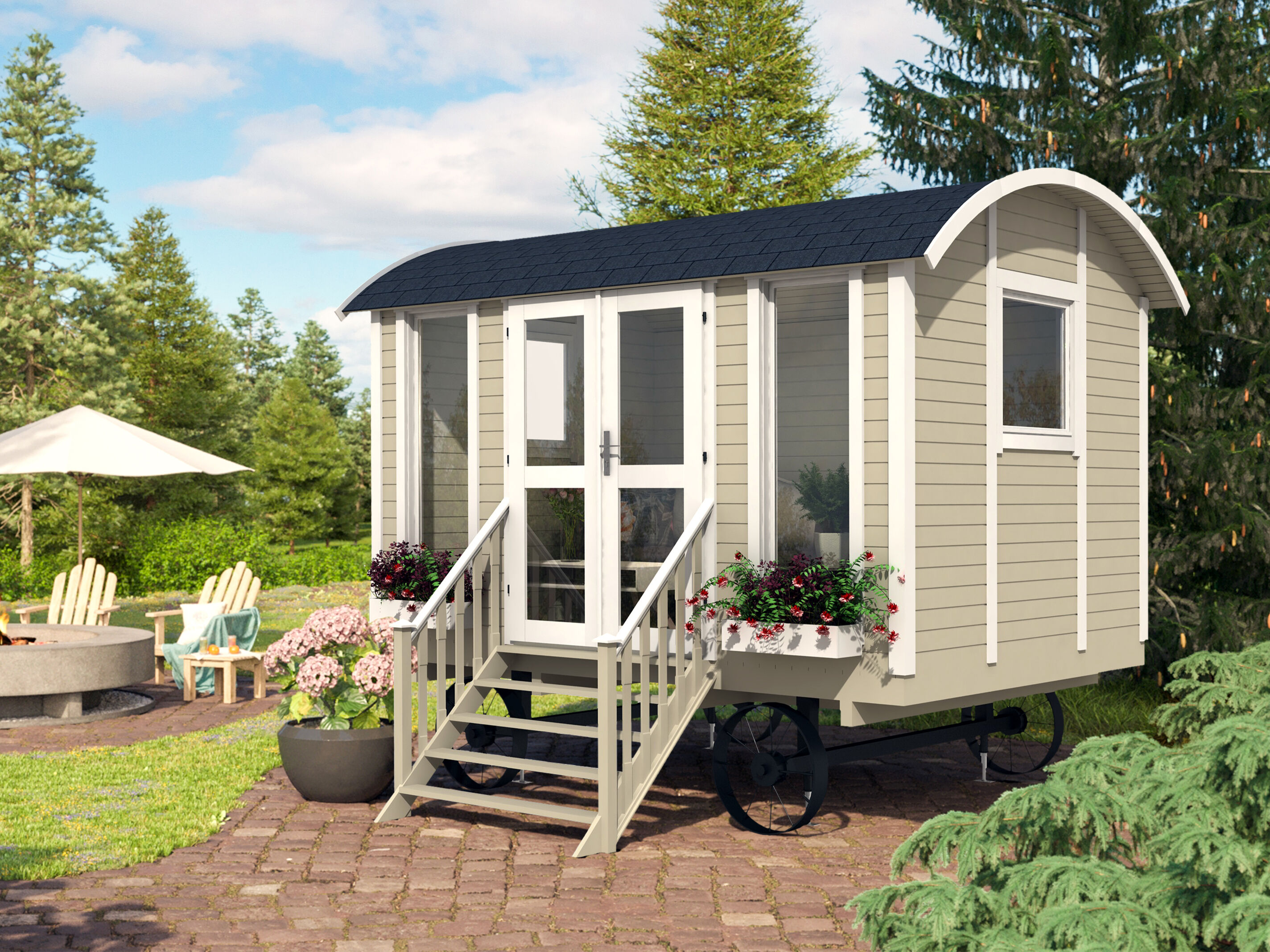 26% Rabatt ! Zirkus- und Schäferwagen Modell Modern Small