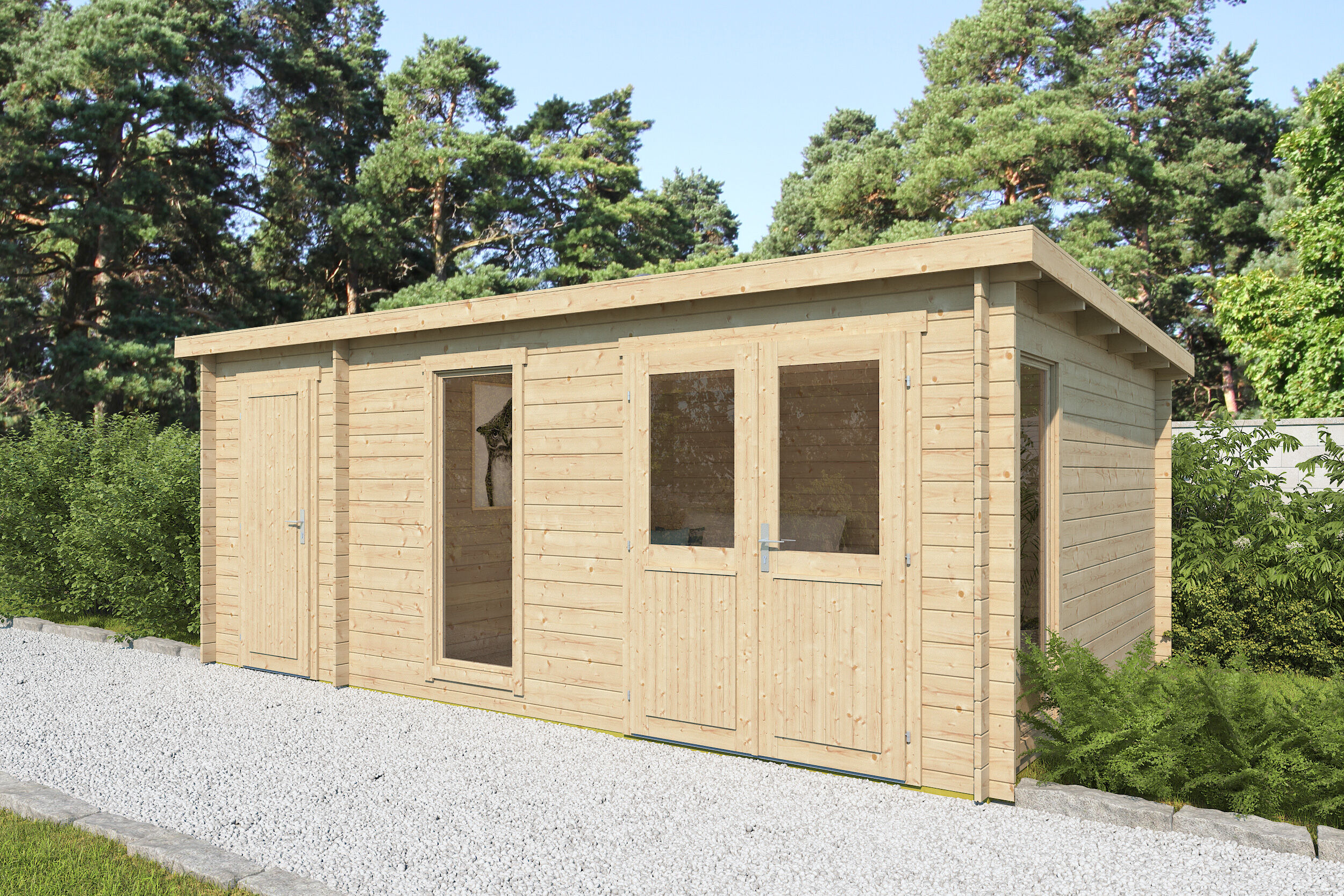 26% Rabatt ! Fjordholz Gartenhaus Modell Krista 28 B