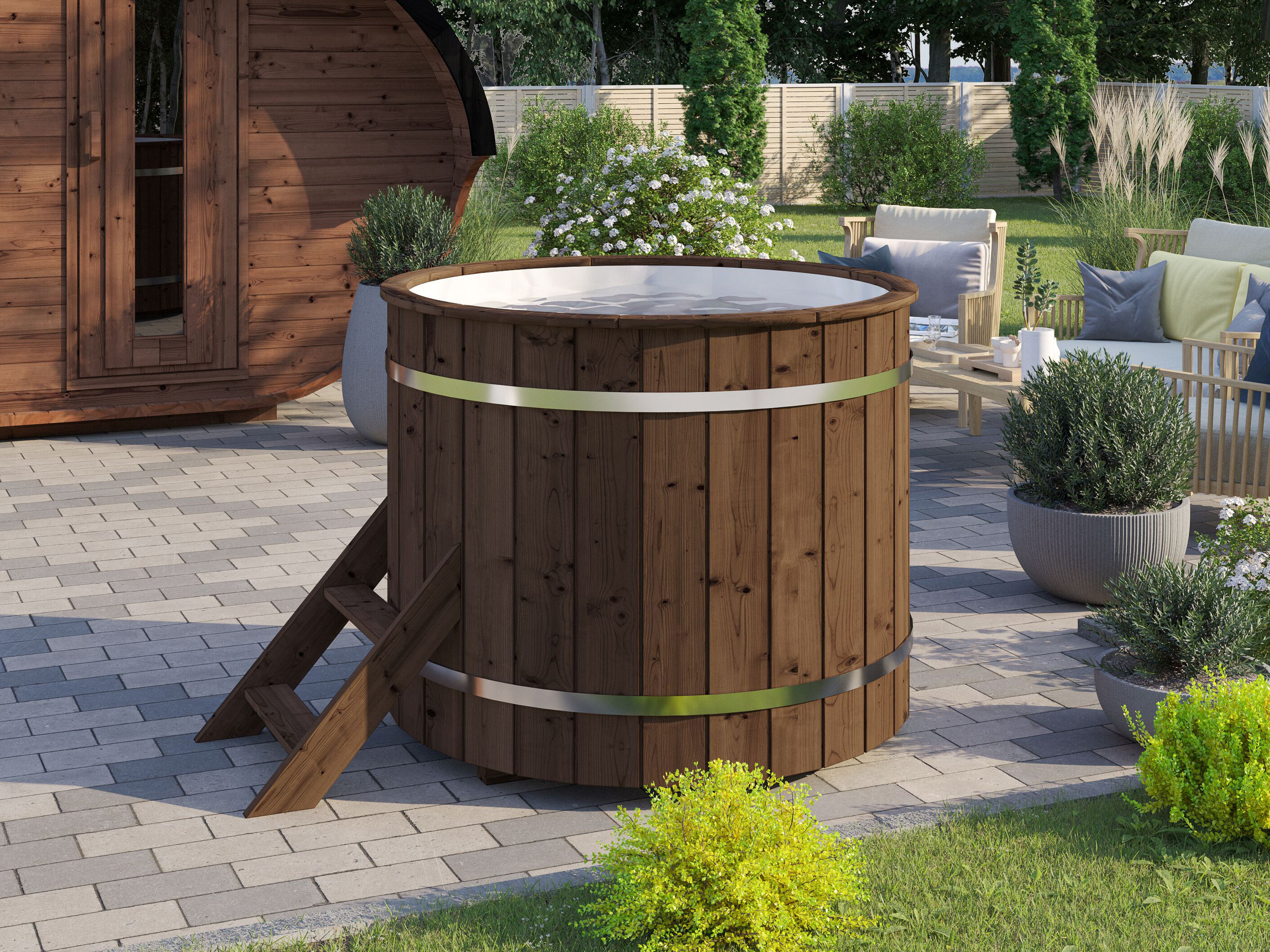 26% Rabatt ! Tauchbecken Modell Cold Tube 120 aus Holz