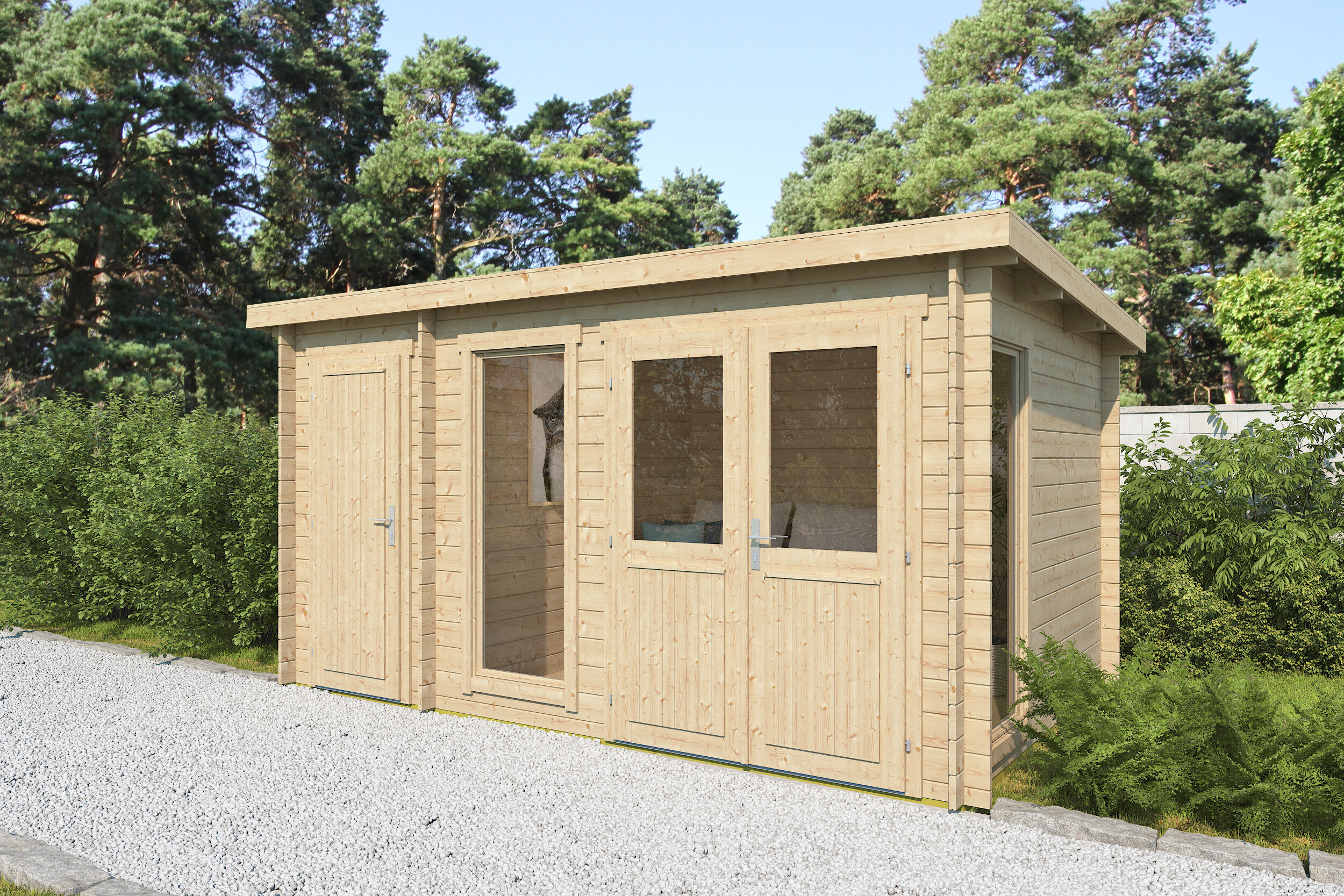 26% Rabatt ! Fjordholz Gartenhaus Modell Krista 28 A