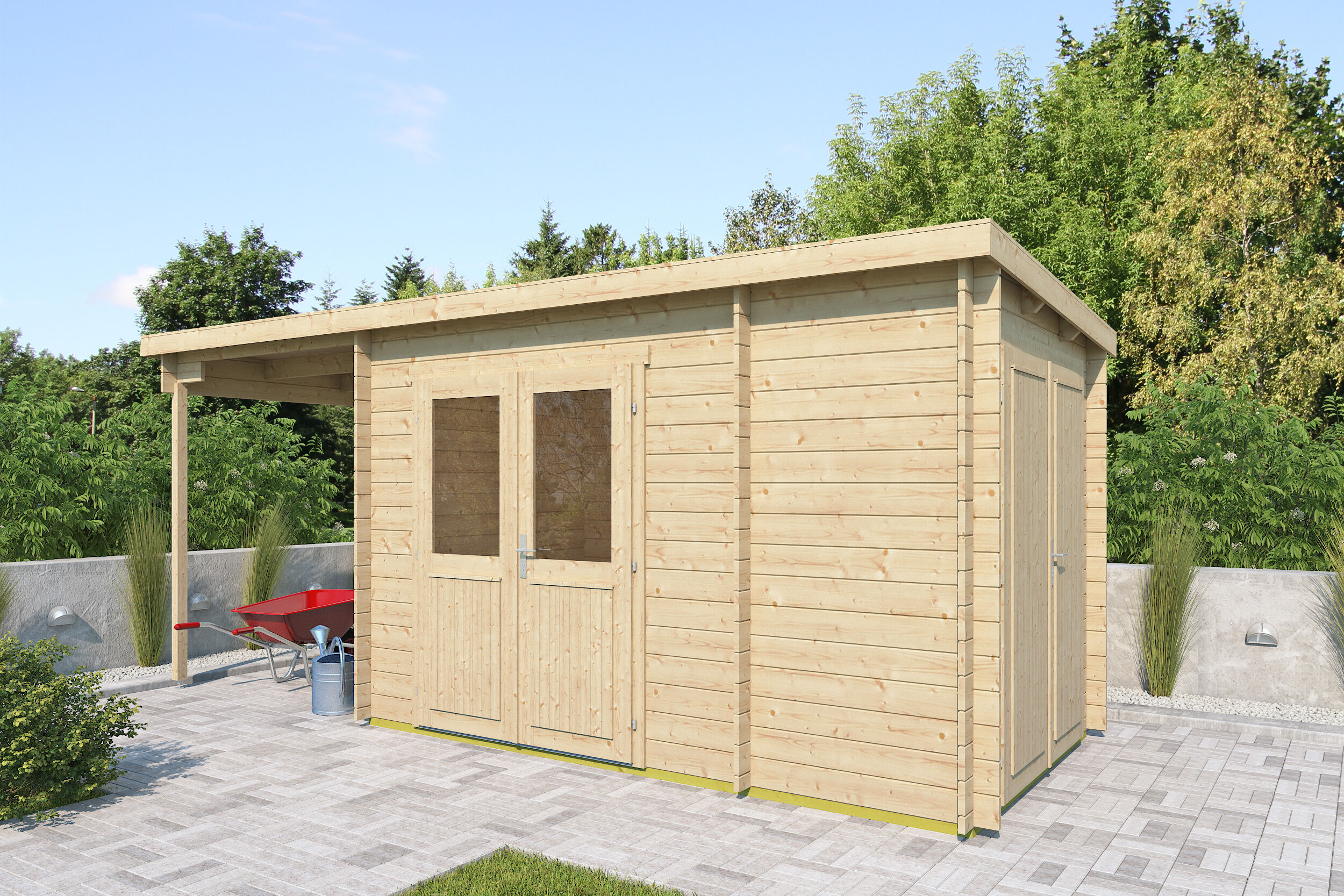 26% Rabatt ! Fjordholz Gartenhaus Modell Hobe 28 A