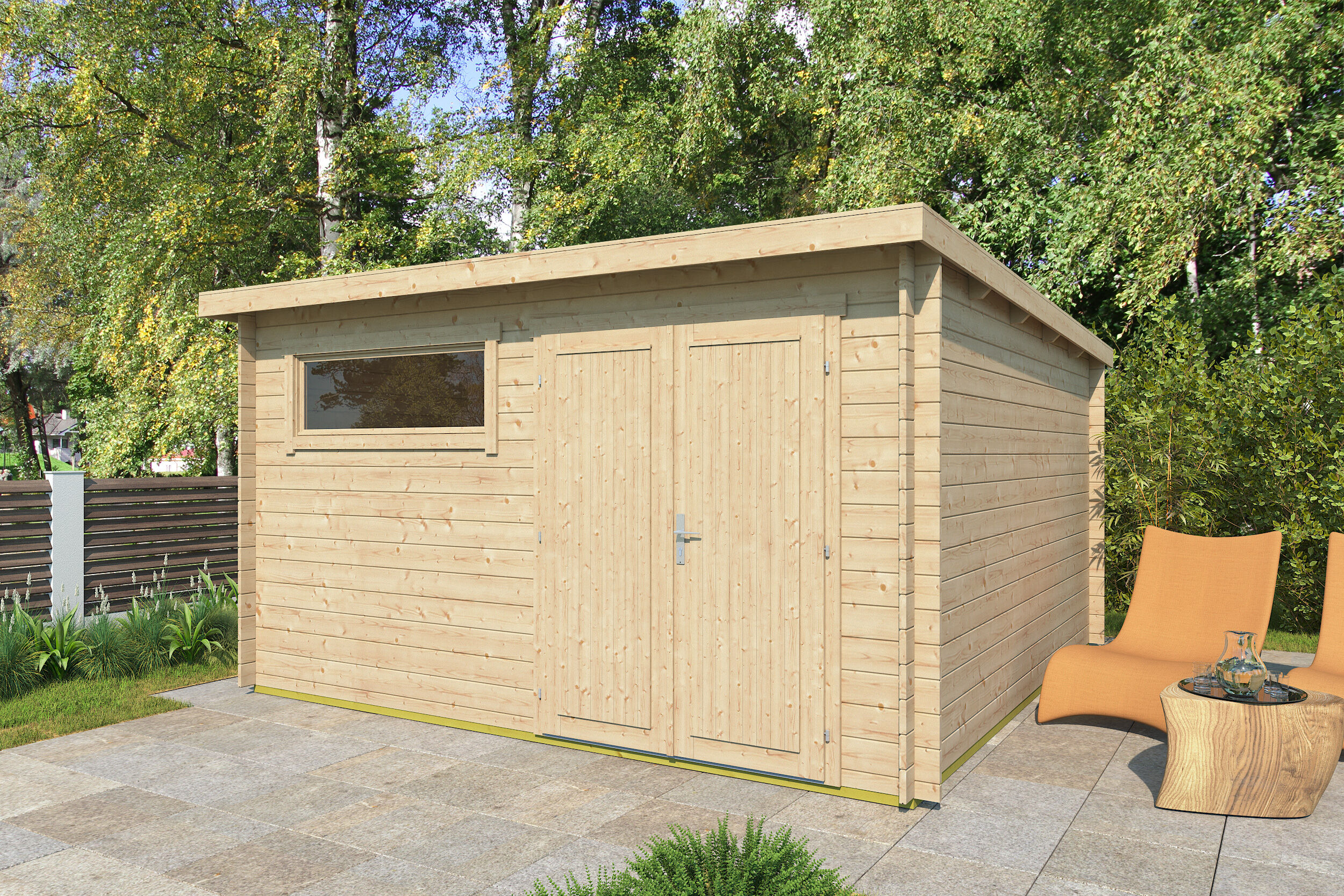 26% Rabatt ! Fjordholz Gartenhaus Modell Gent 28 G