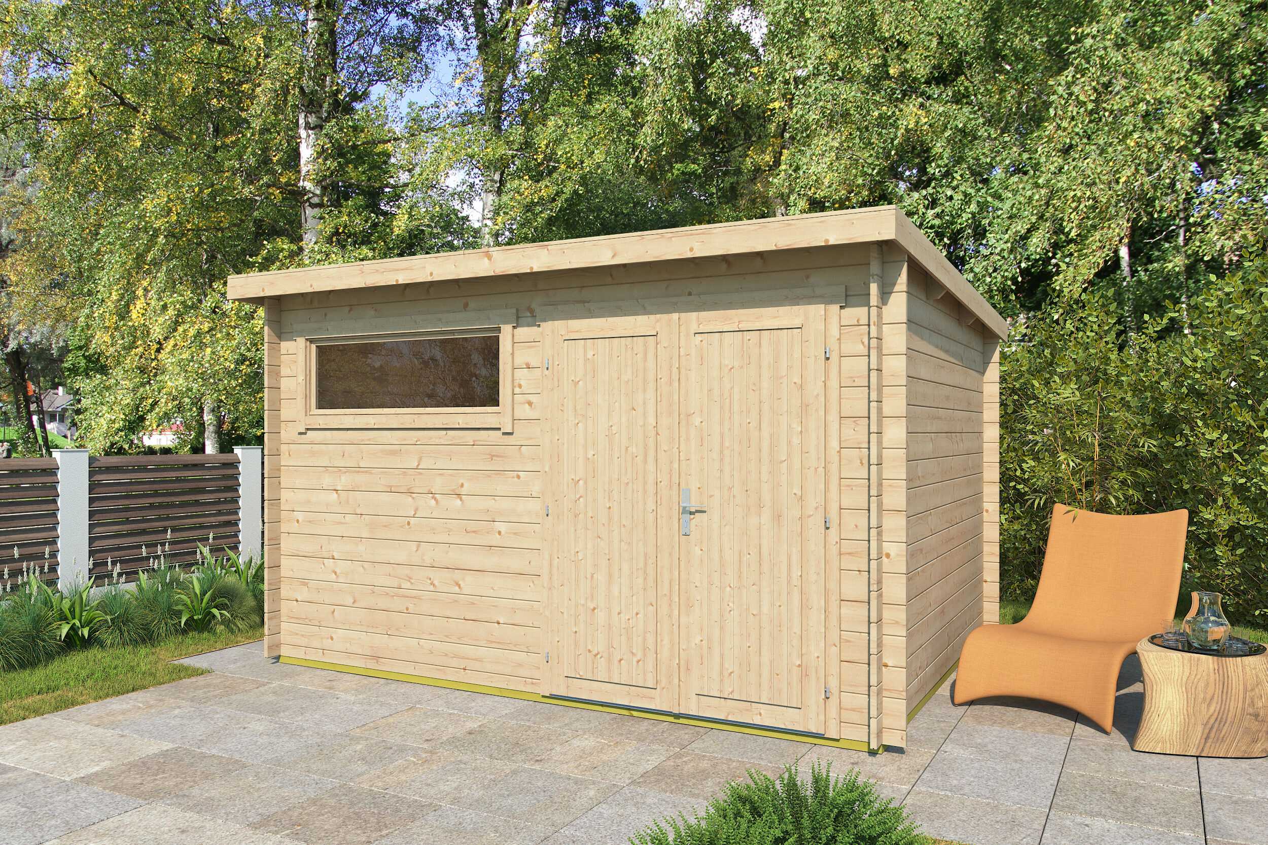 26% Rabatt ! Fjordholz Gartenhaus Modell Gent 28 E