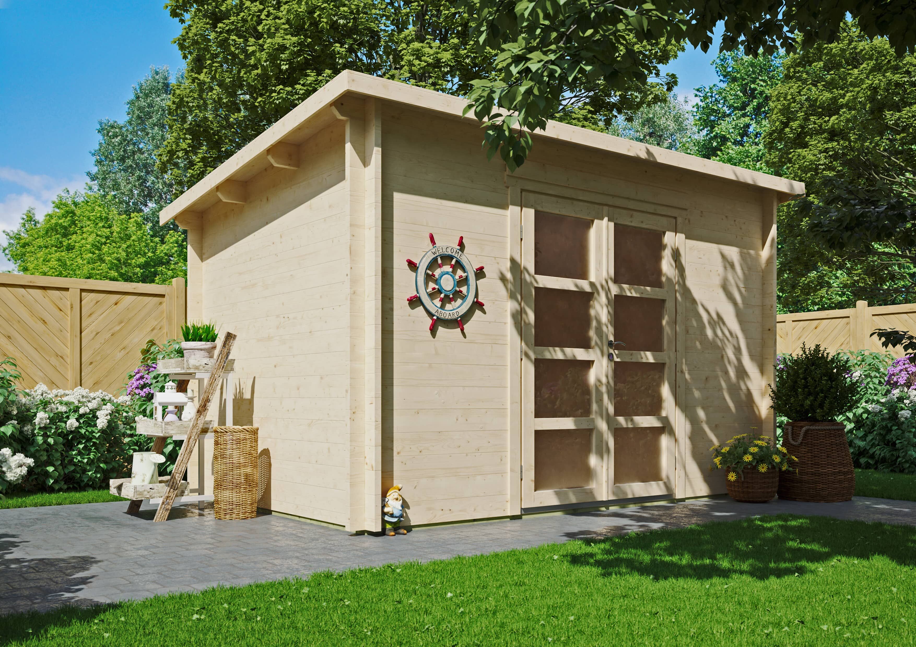 26% Rabatt ! Fjordholz Gartenhaus Modell Max 44 E