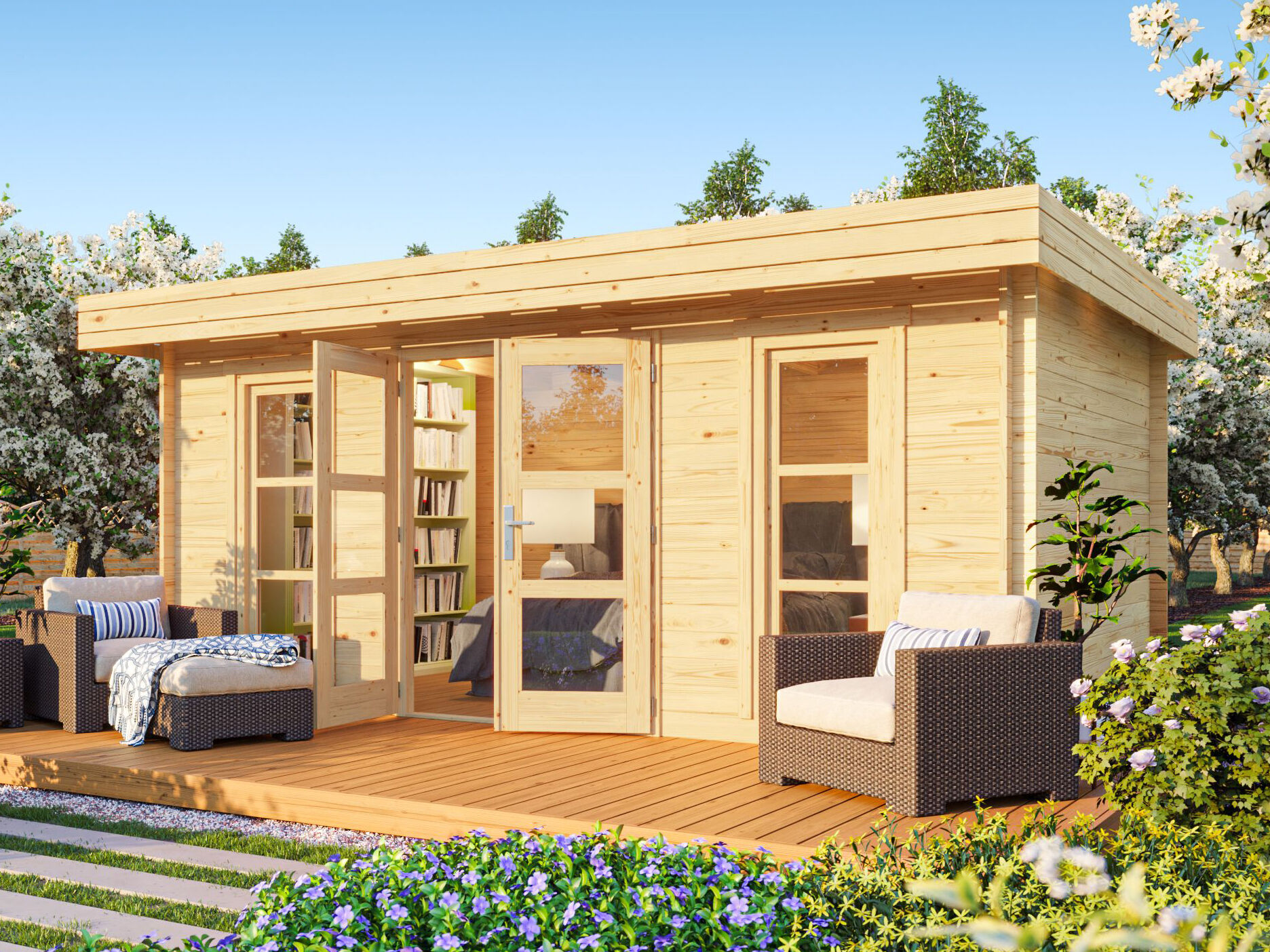 26% Rabatt ! Fjordholz Gartenhaus Modell Cannes 34