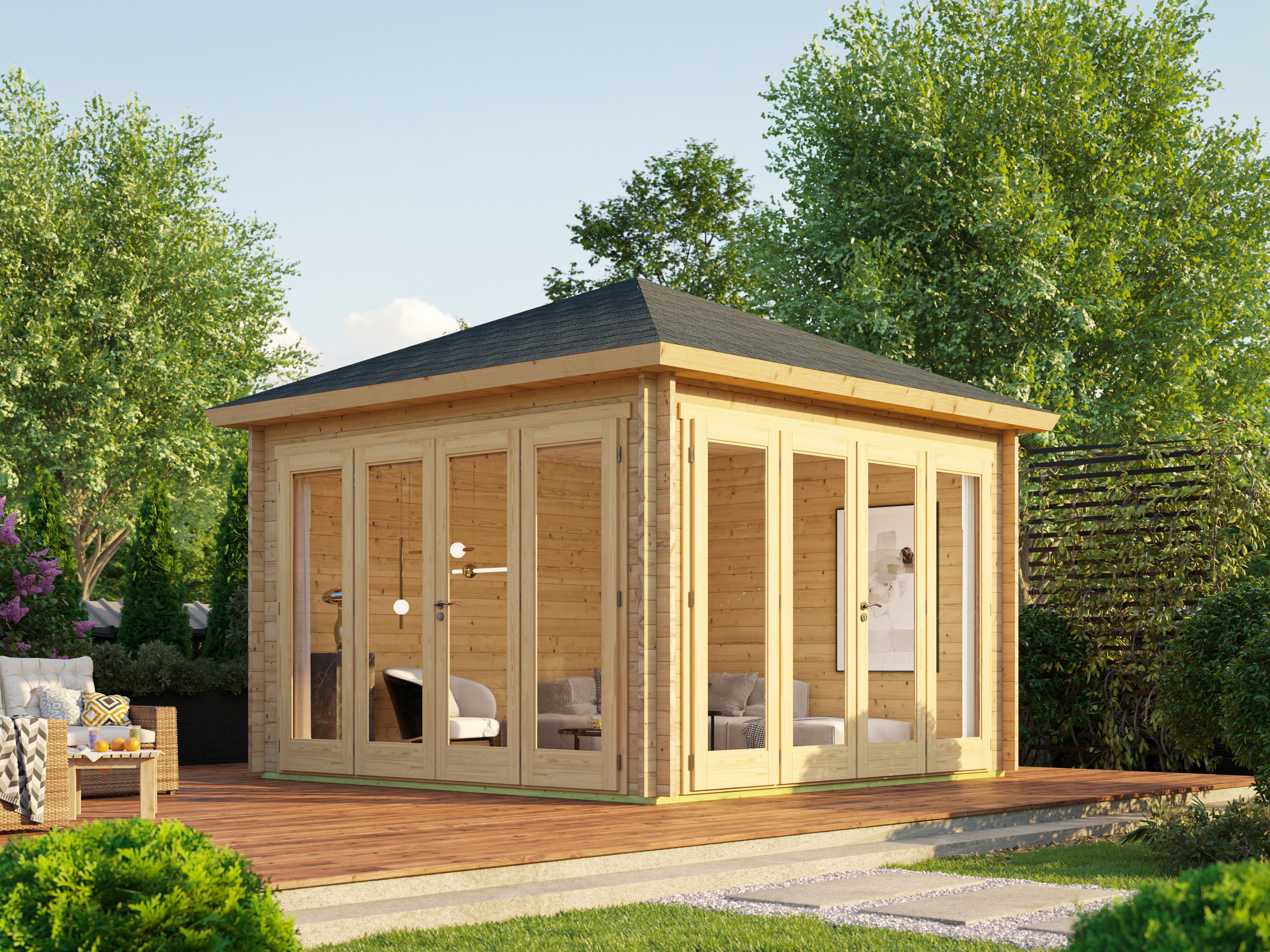 26% Rabatt ! Fjordholz Gartenlounge Modell Kiano 44 G