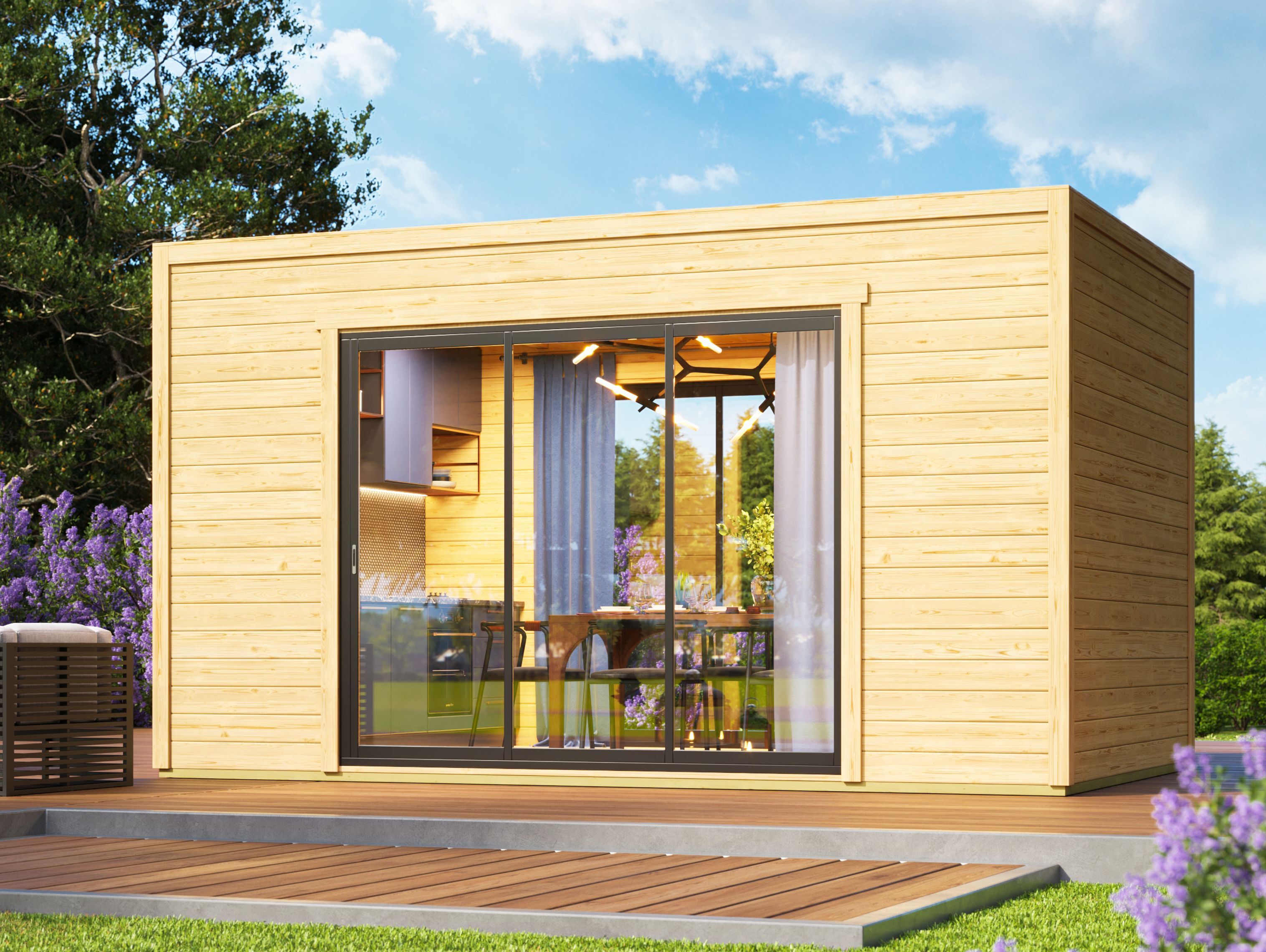 26% Rabatt ! Fjordholz Gartenhaus Modell Ramsay 70 B