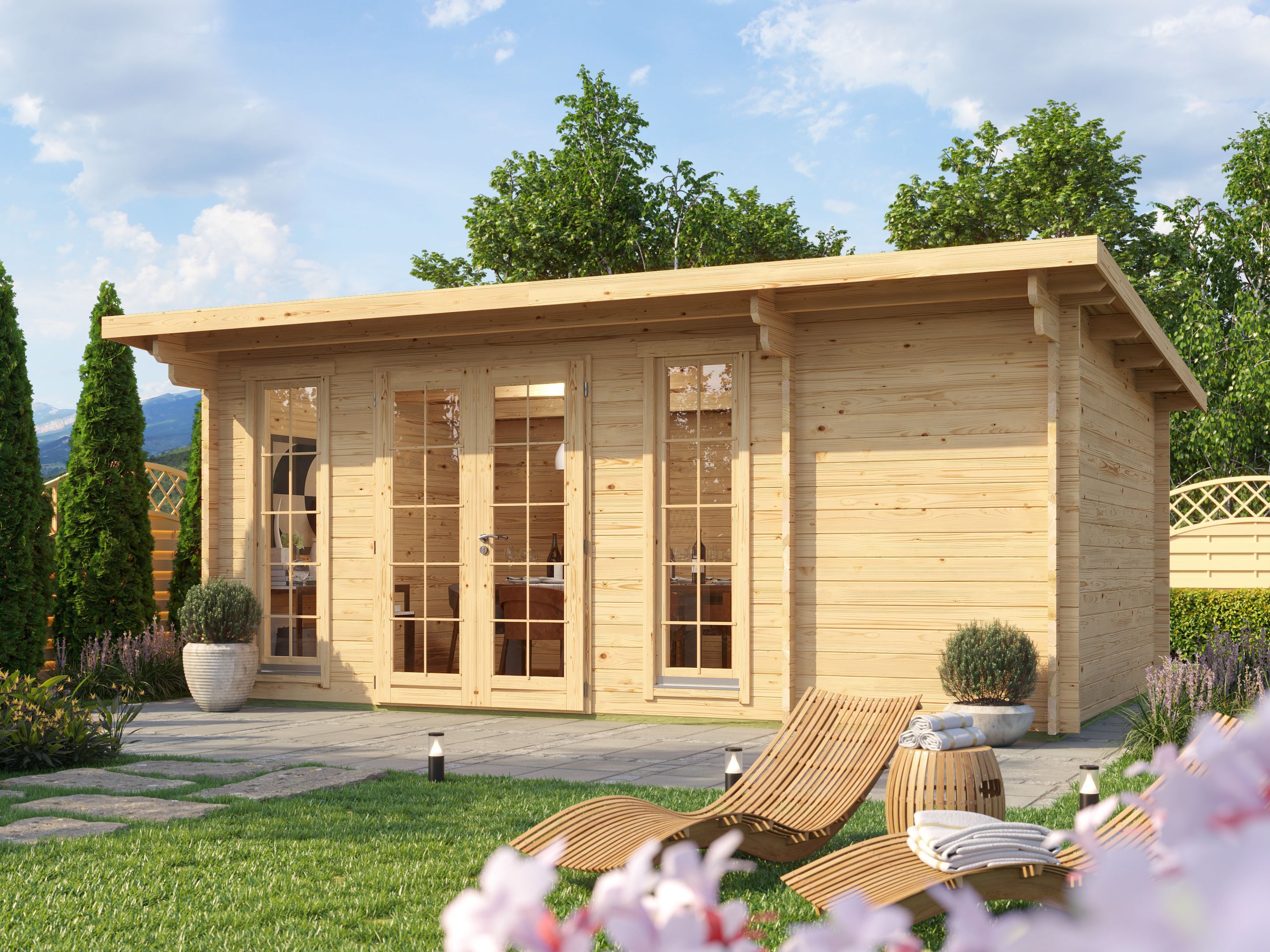 26% Rabatt ! Fjordholz Gartenhaus Modell Jacob 44 J