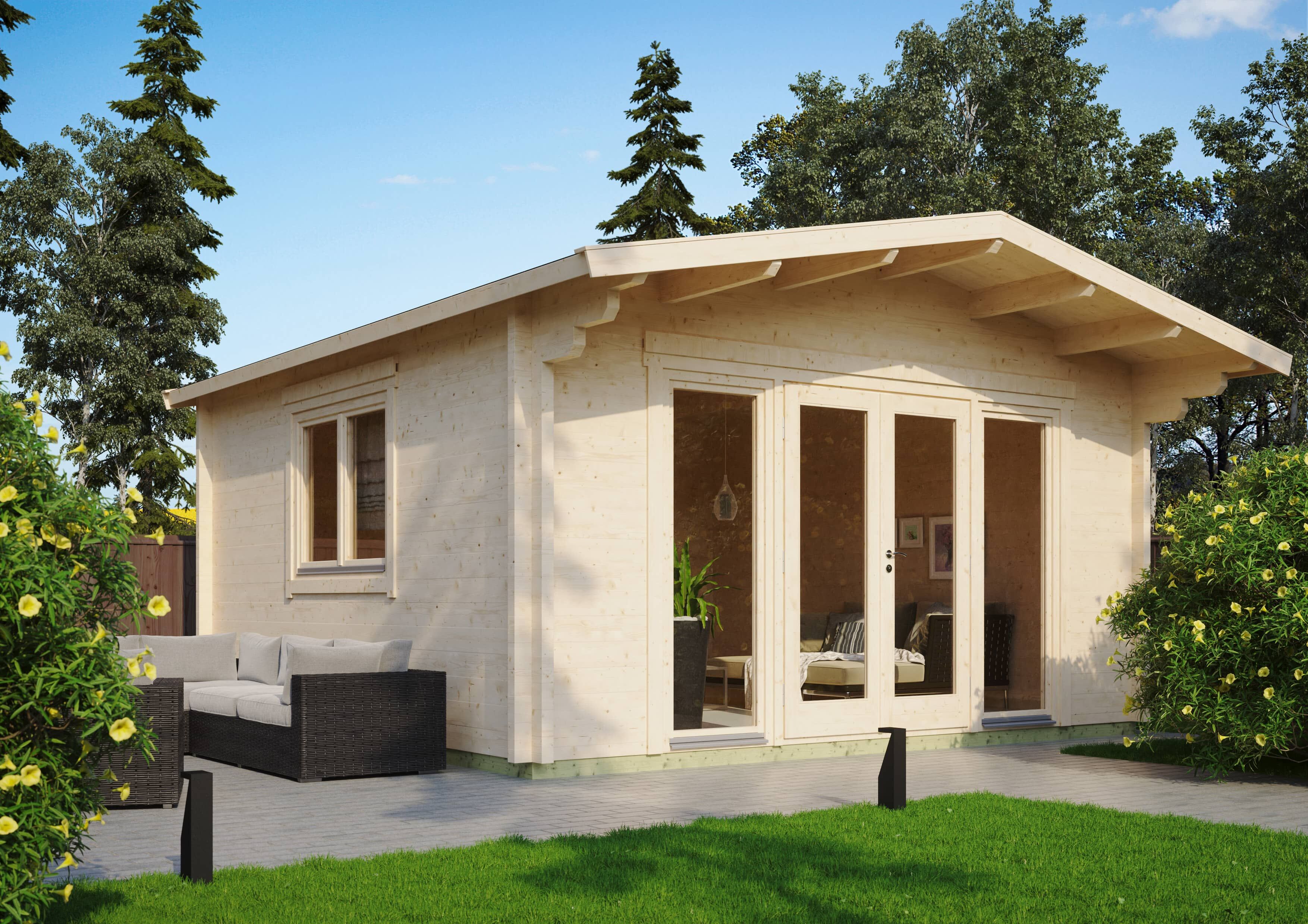 26% Rabatt ! Fjordholz Gartenhaus Modell Kim 70 G