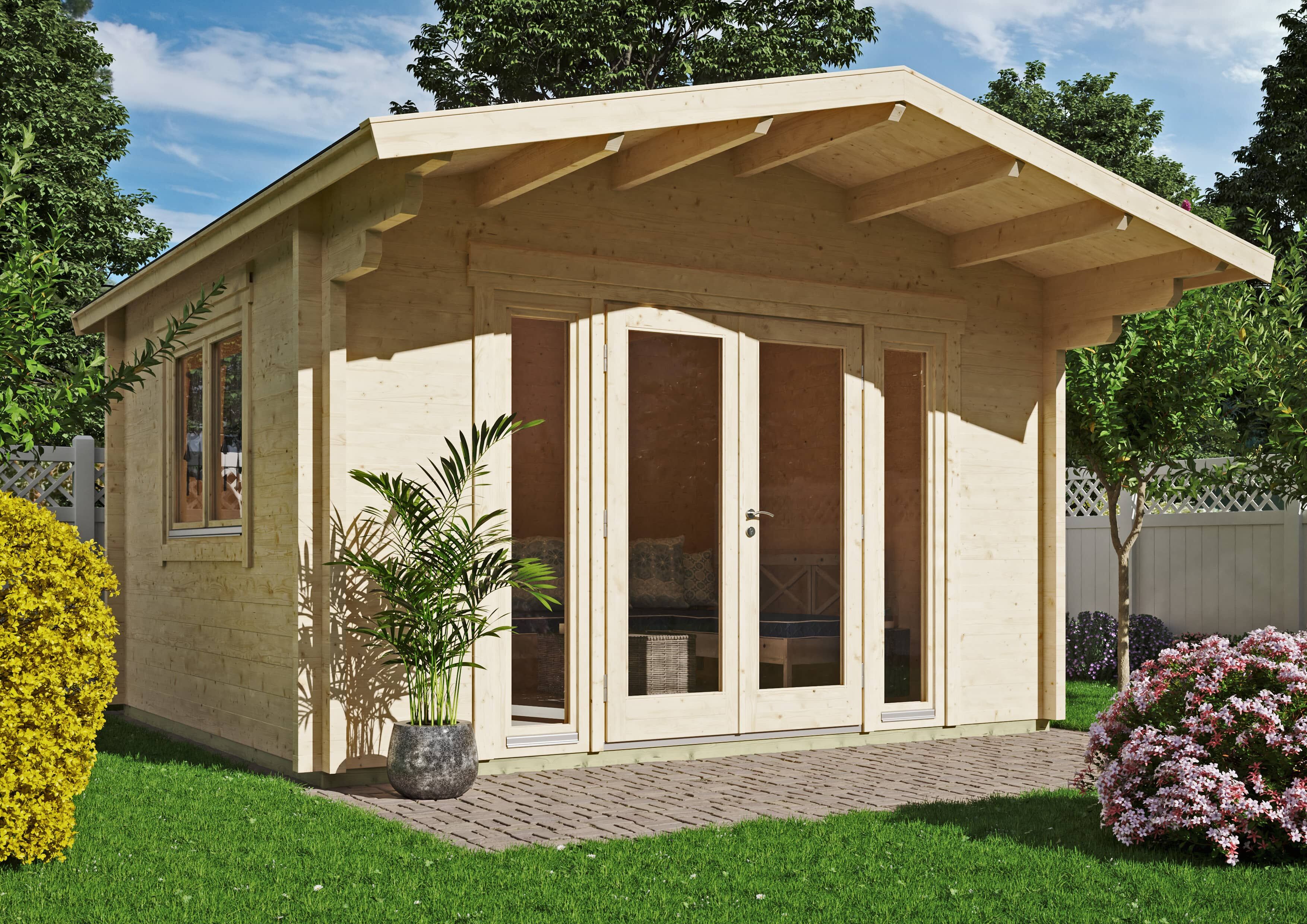 26% Rabatt ! Fjordholz Gartenhaus Modell Kim 70 E