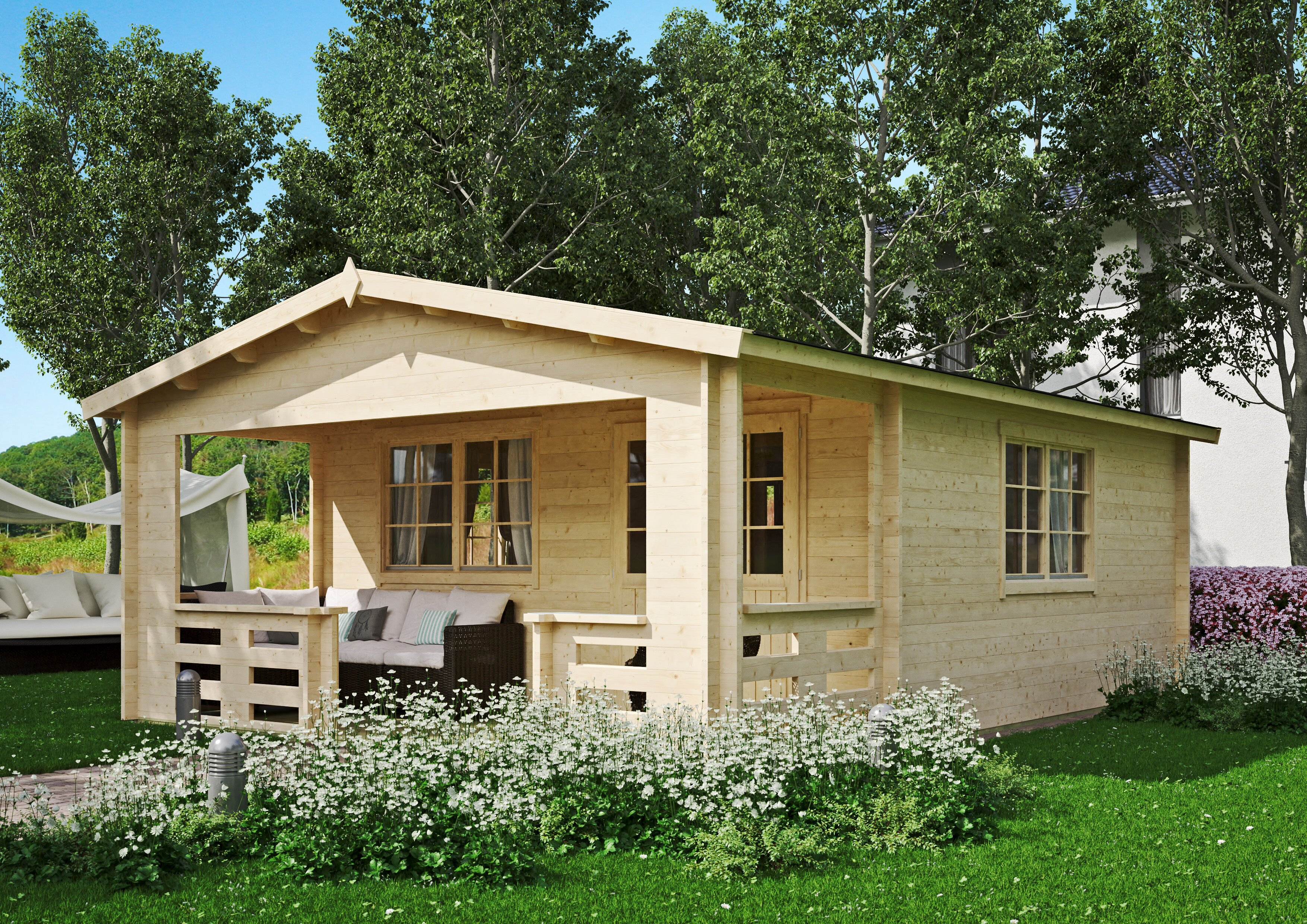 26% Rabatt ! Fjordholz Gartenhaus Modell Johnny 44 C