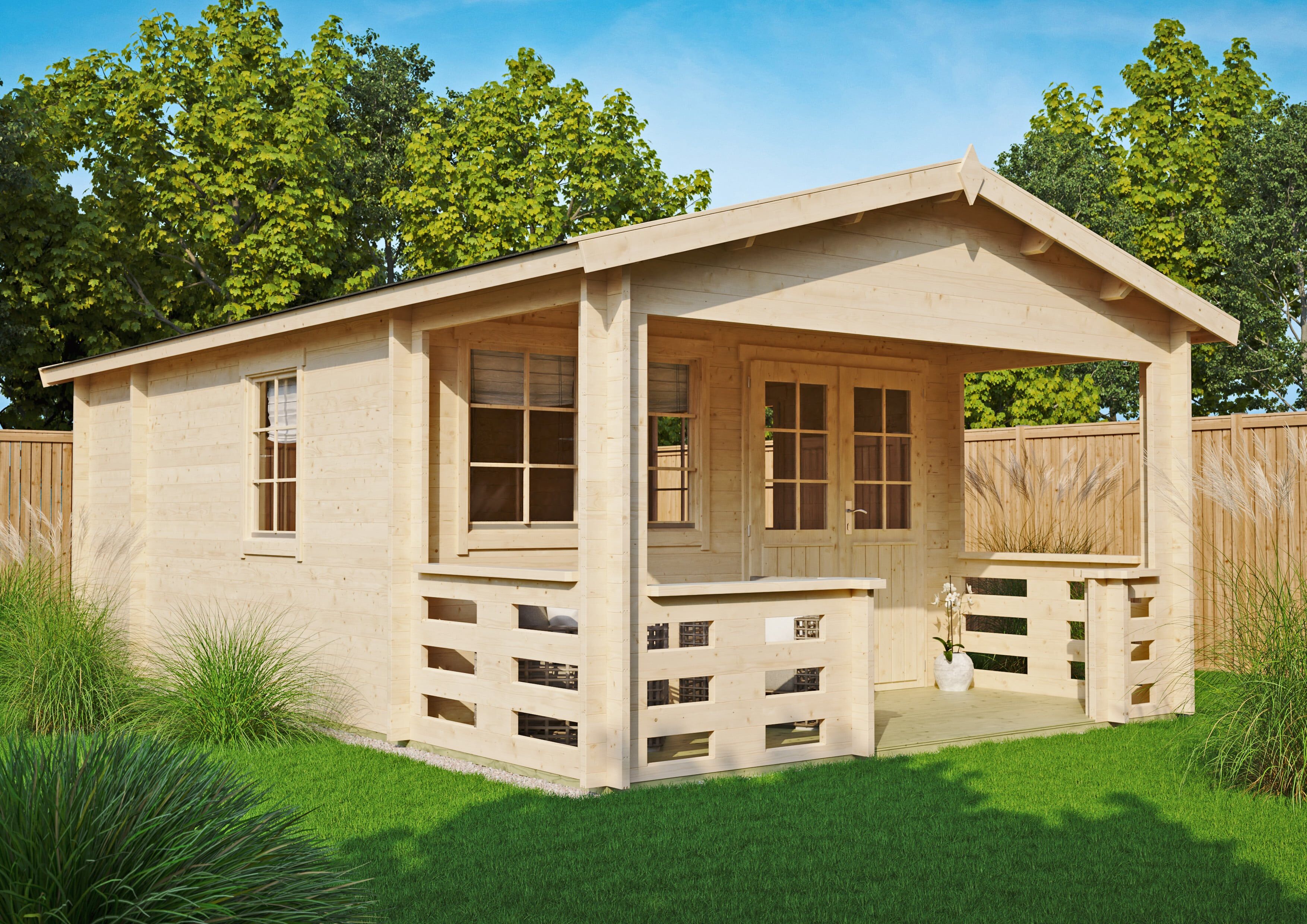 26% Rabatt ! Fjordholz Gartenhaus Modell Johnny 44 B