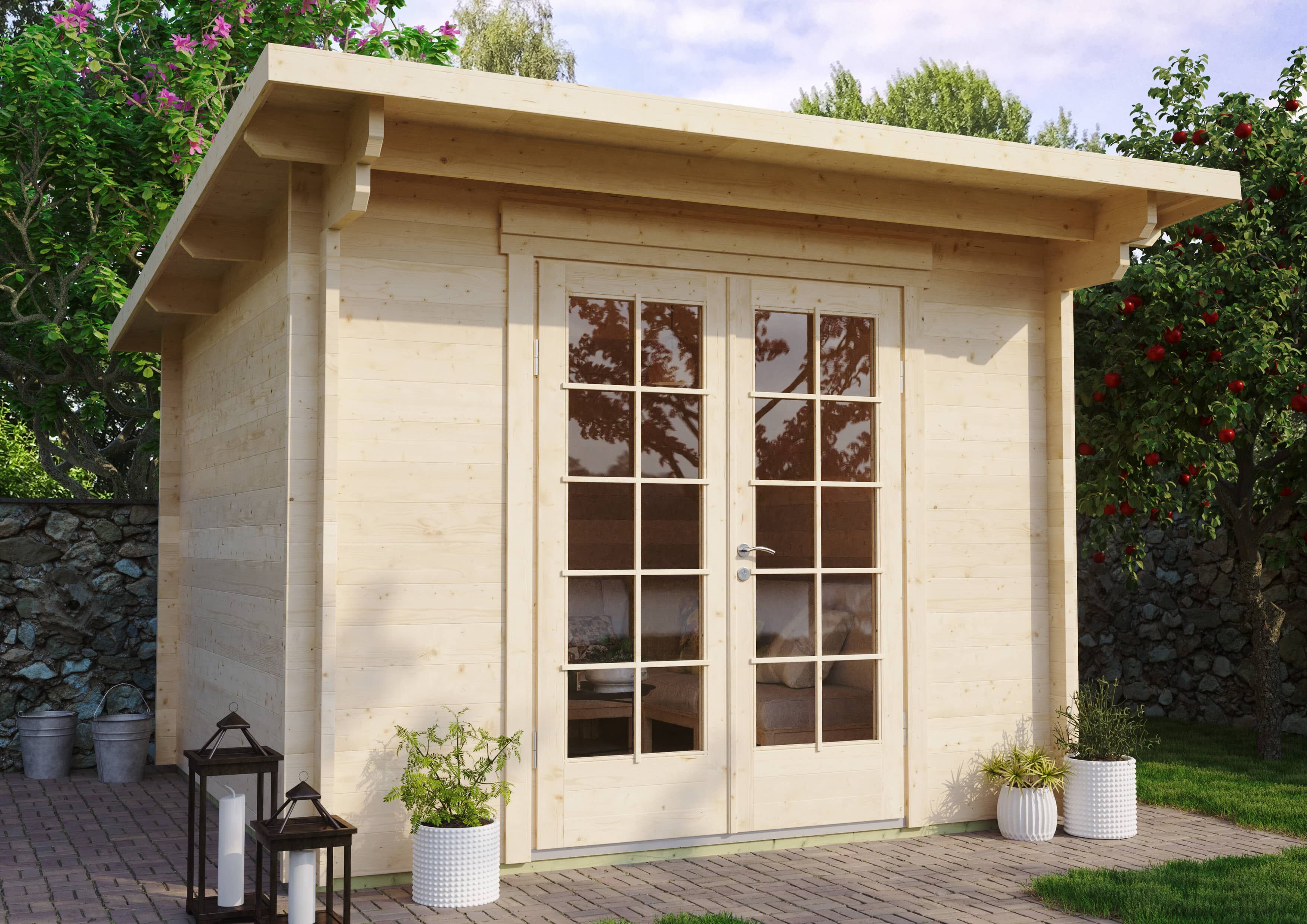 26% Rabatt ! Fjordholz Gartenhaus Modell Jacob 44 A