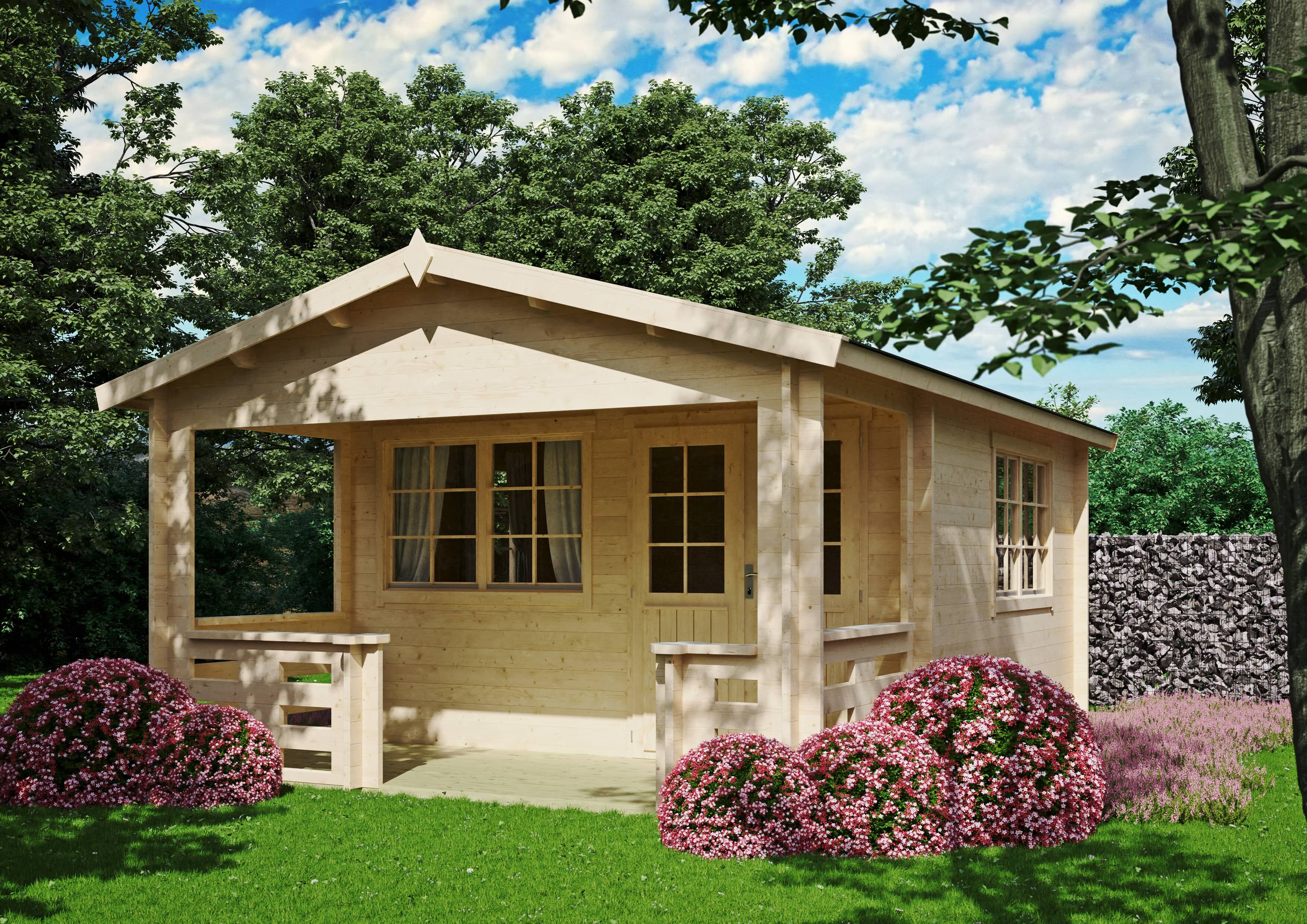 26% Rabatt ! Fjordholz Gartenhaus Modell Johnny 44 A