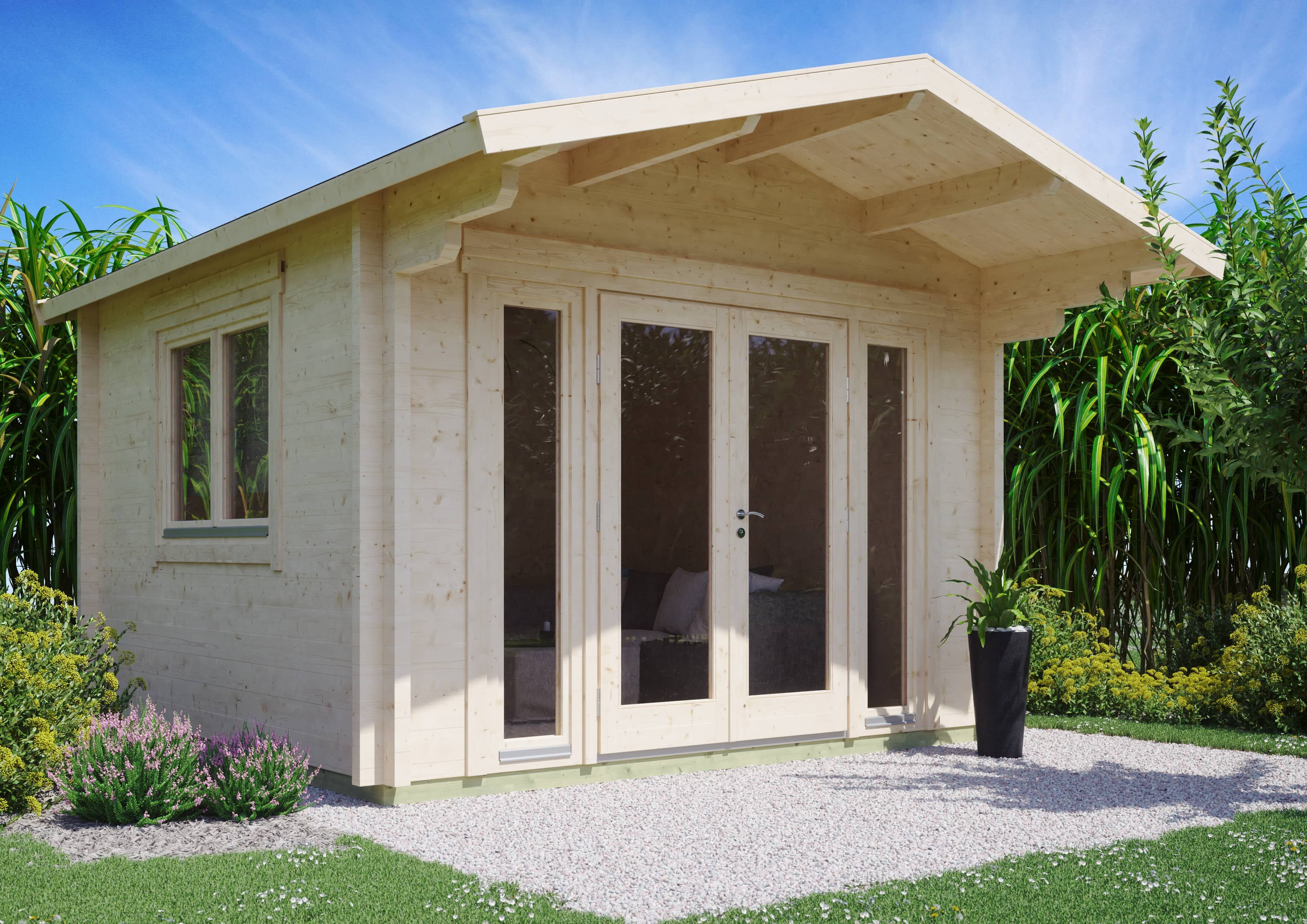 26% Rabatt ! Fjordholz Gartenhaus Modell Kim 70 B