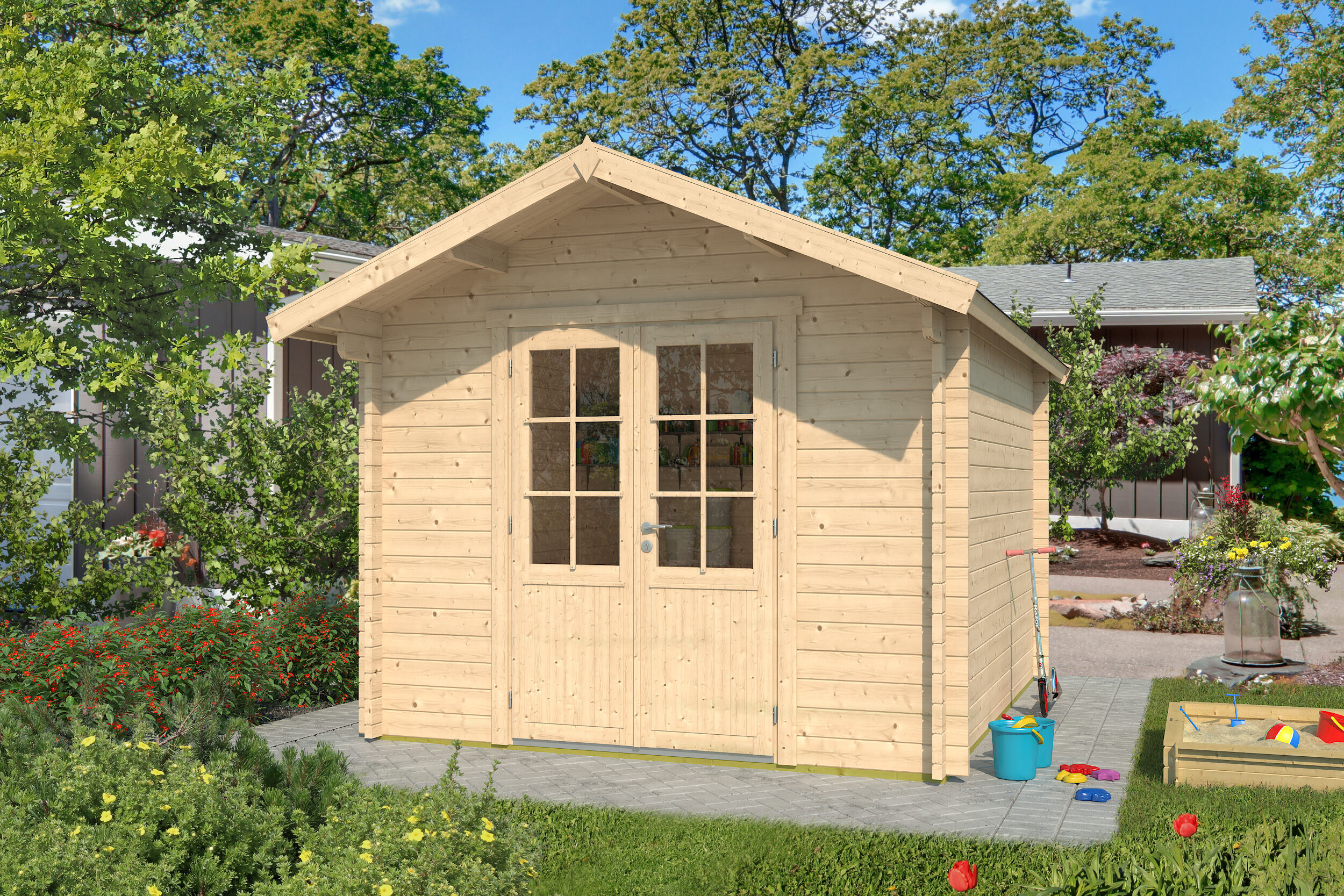 26% Rabatt ! Fjordholz Gartenhaus Modell Lexi 44 E Premium