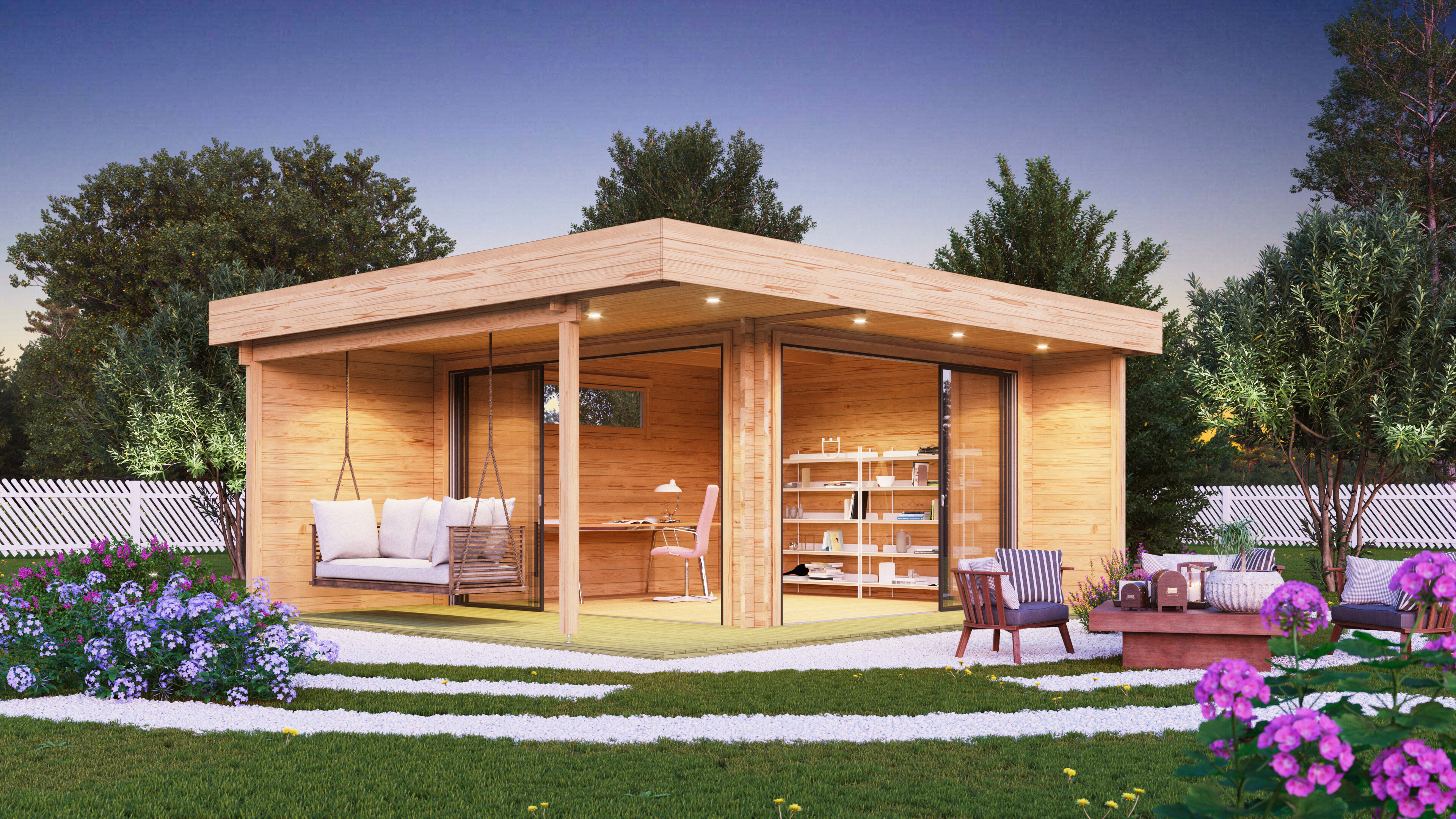 26% Rabatt ! Fjordholz Gartenhaus Alu Concept Relax 70 A