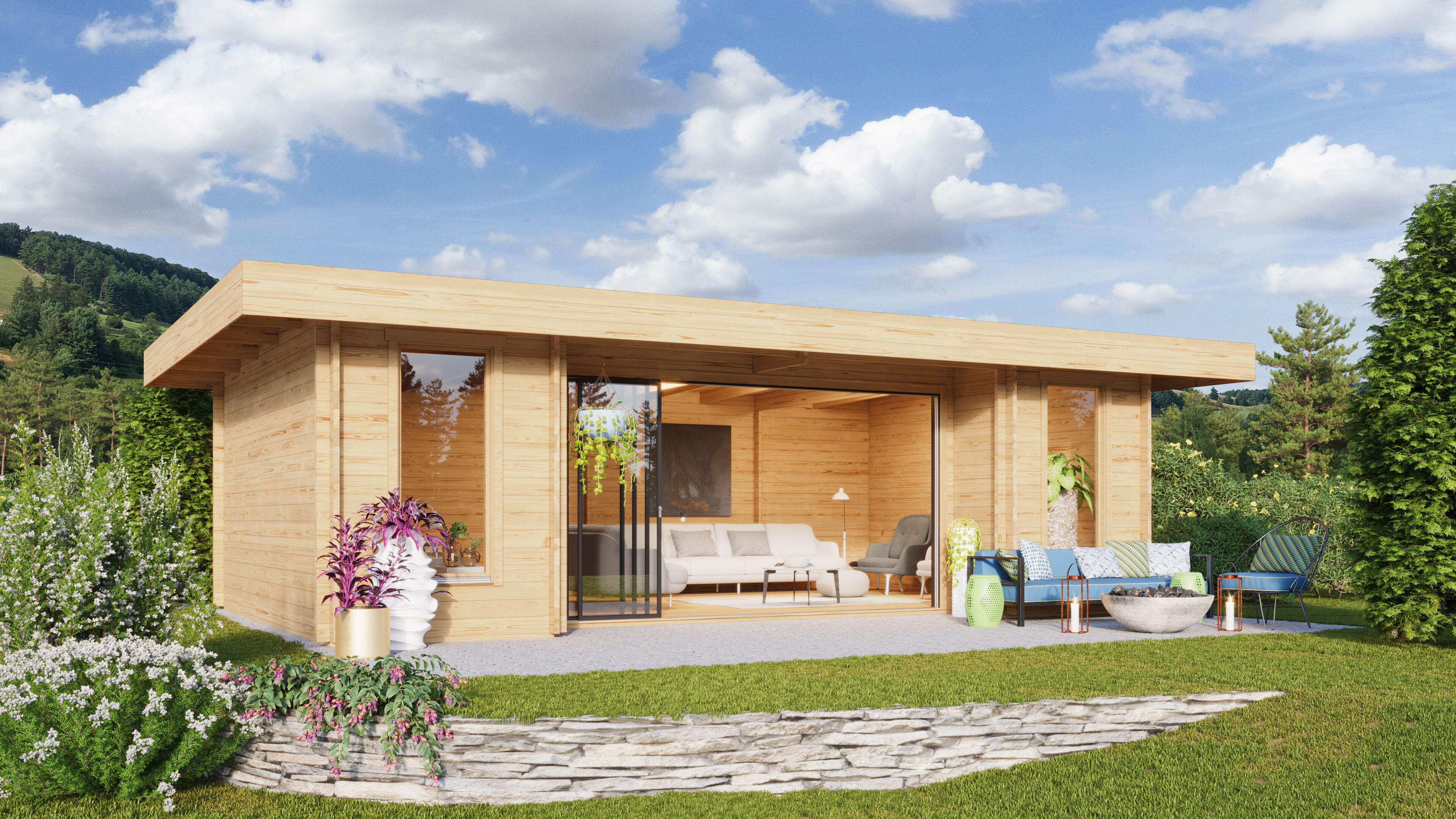 26% Rabatt ! Fjordholz Gartenhaus Alu Concept 70 Q