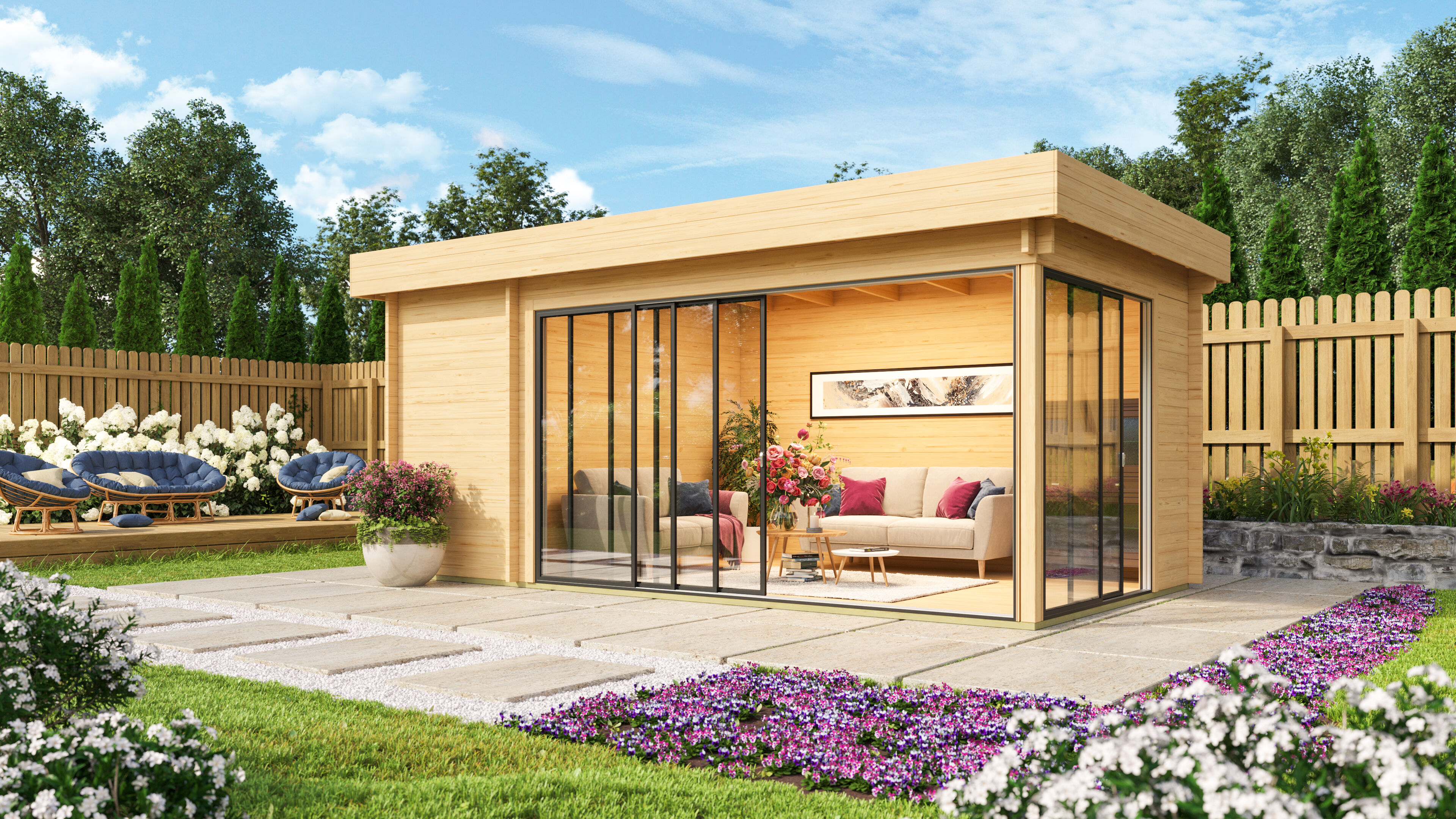 26% Rabatt ! Fjordholz Gartenhaus Alu Concept 70 C