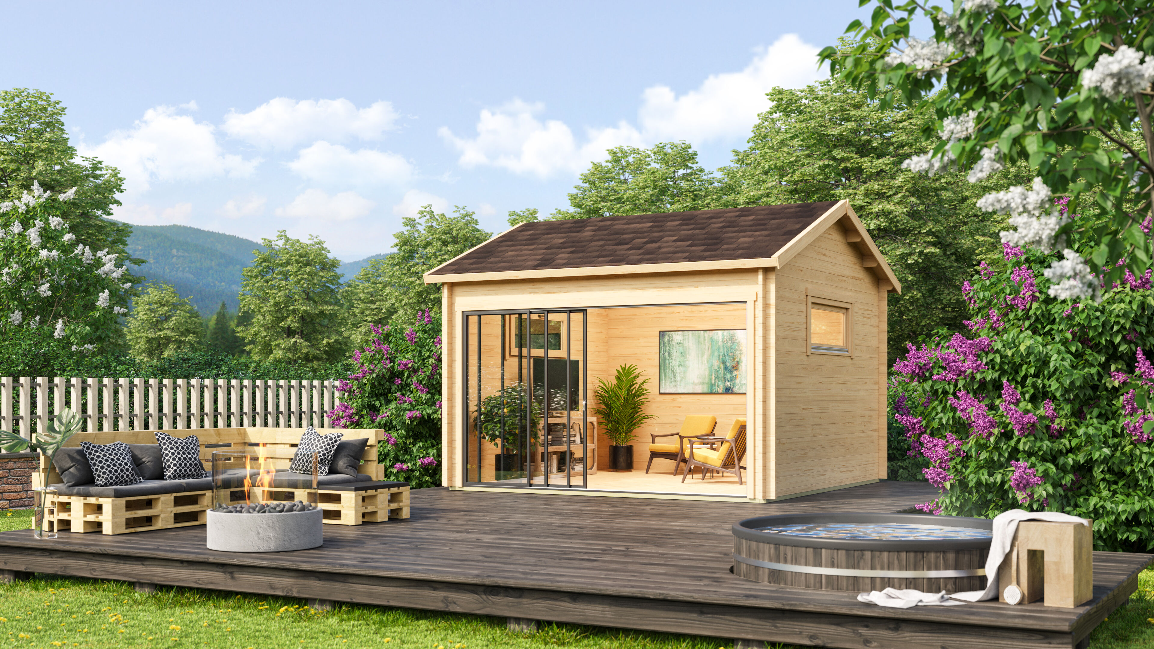 26% Rabatt ! Fjordholz Gartenhaus Alu Concept Jara 44 A
